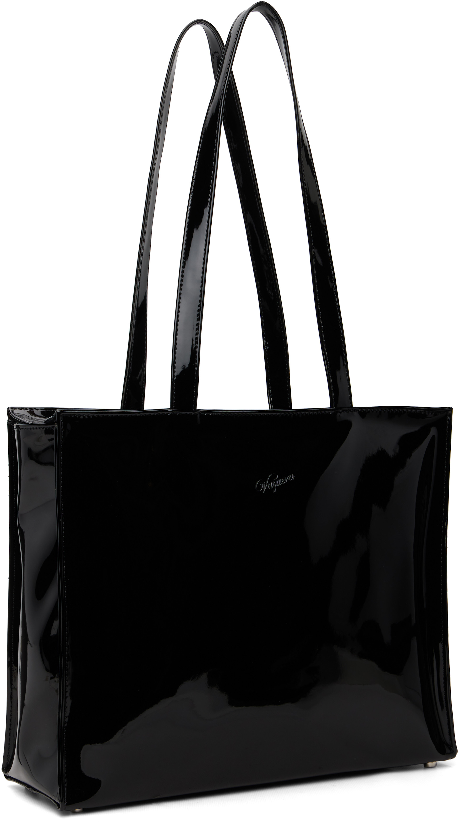 VAQUERA: ブラック トロンプルイユ トートバッグ | SSENSE 日本