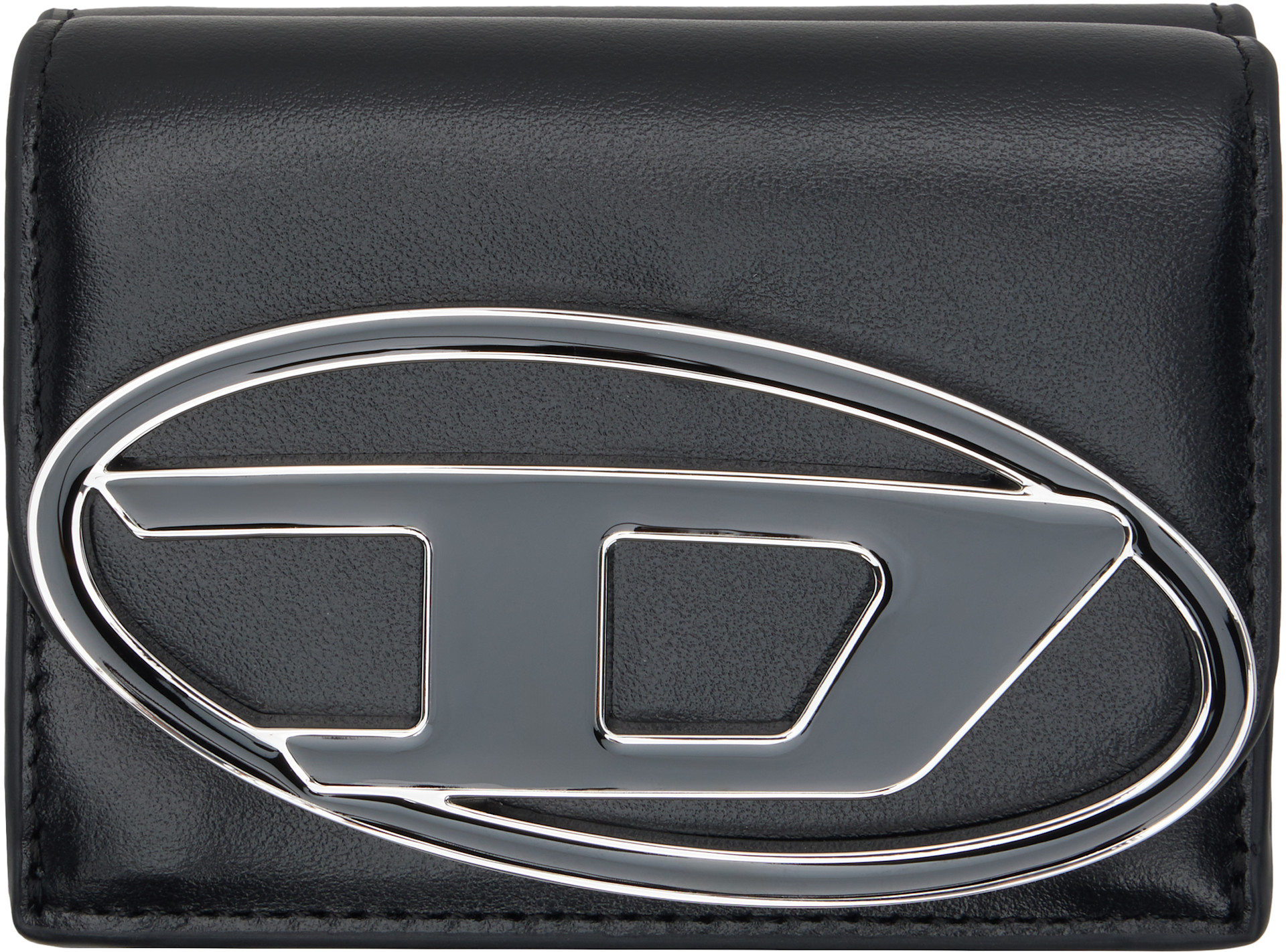 Diesel: Black 1DR Coin XS II Tri-Fold Wallet | SSENSE Canada