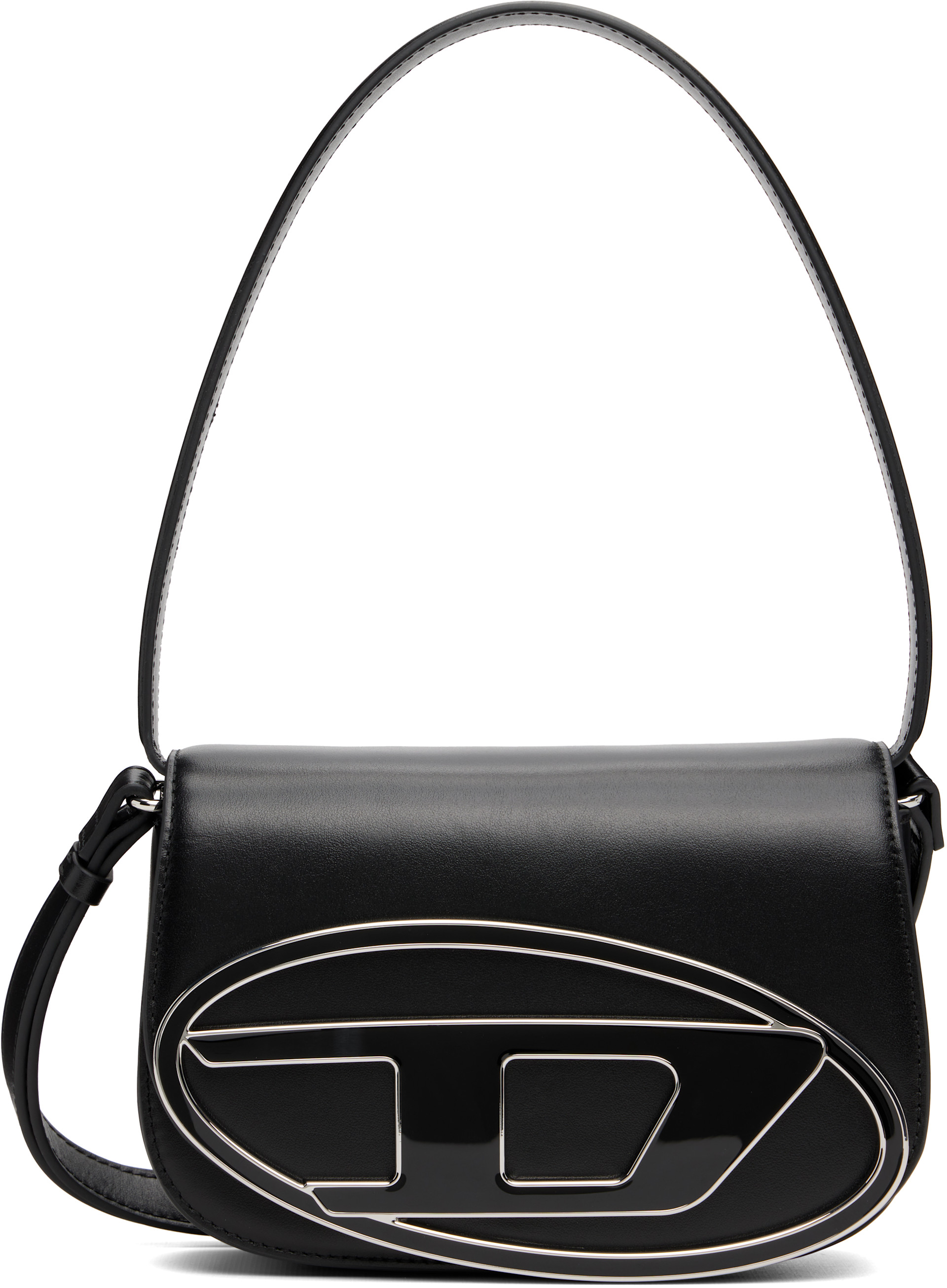 【美品】DIESEL 1DR ショルダーバッグ ブラック Diesel: ブラック 1DR-Iconic ショルダーバッグ | SSENSE 日本