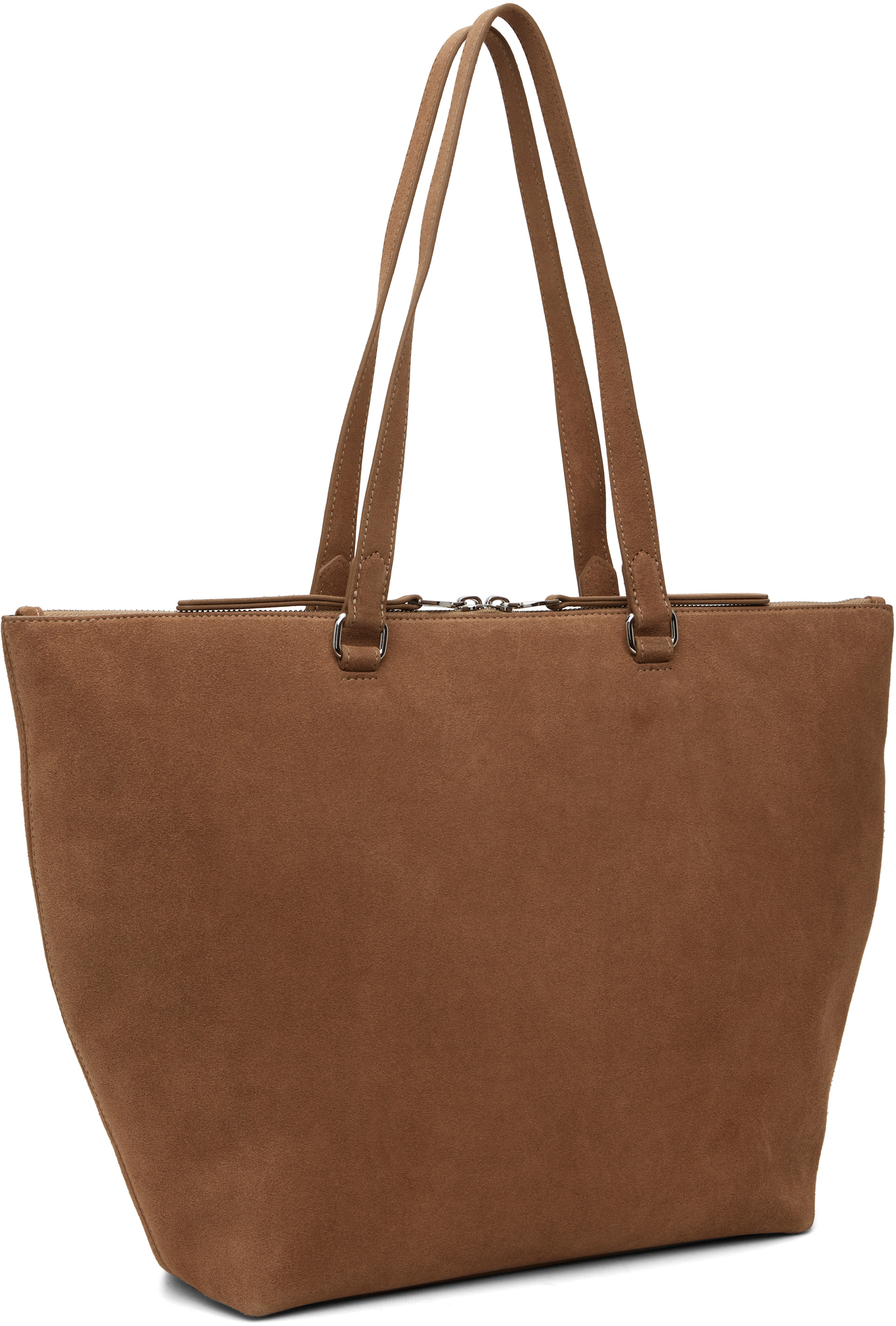 Diesel: ベージュ 1DR Dome Oval D Logo スエード トートバッグ 