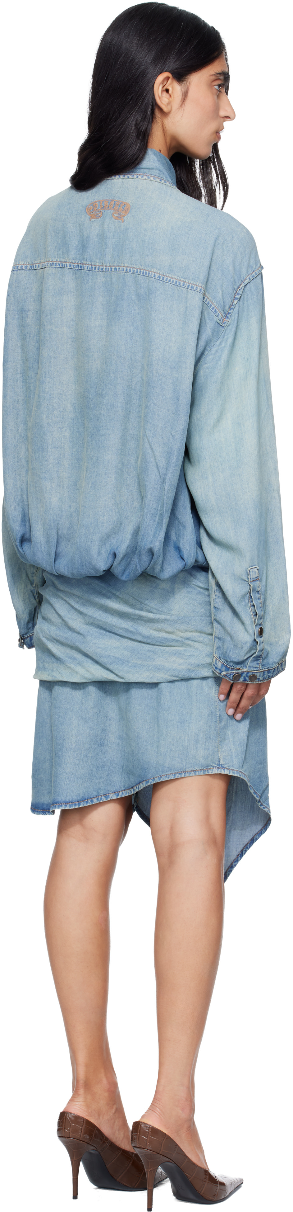 Diesel - Robe midi Tilora bleue en denim