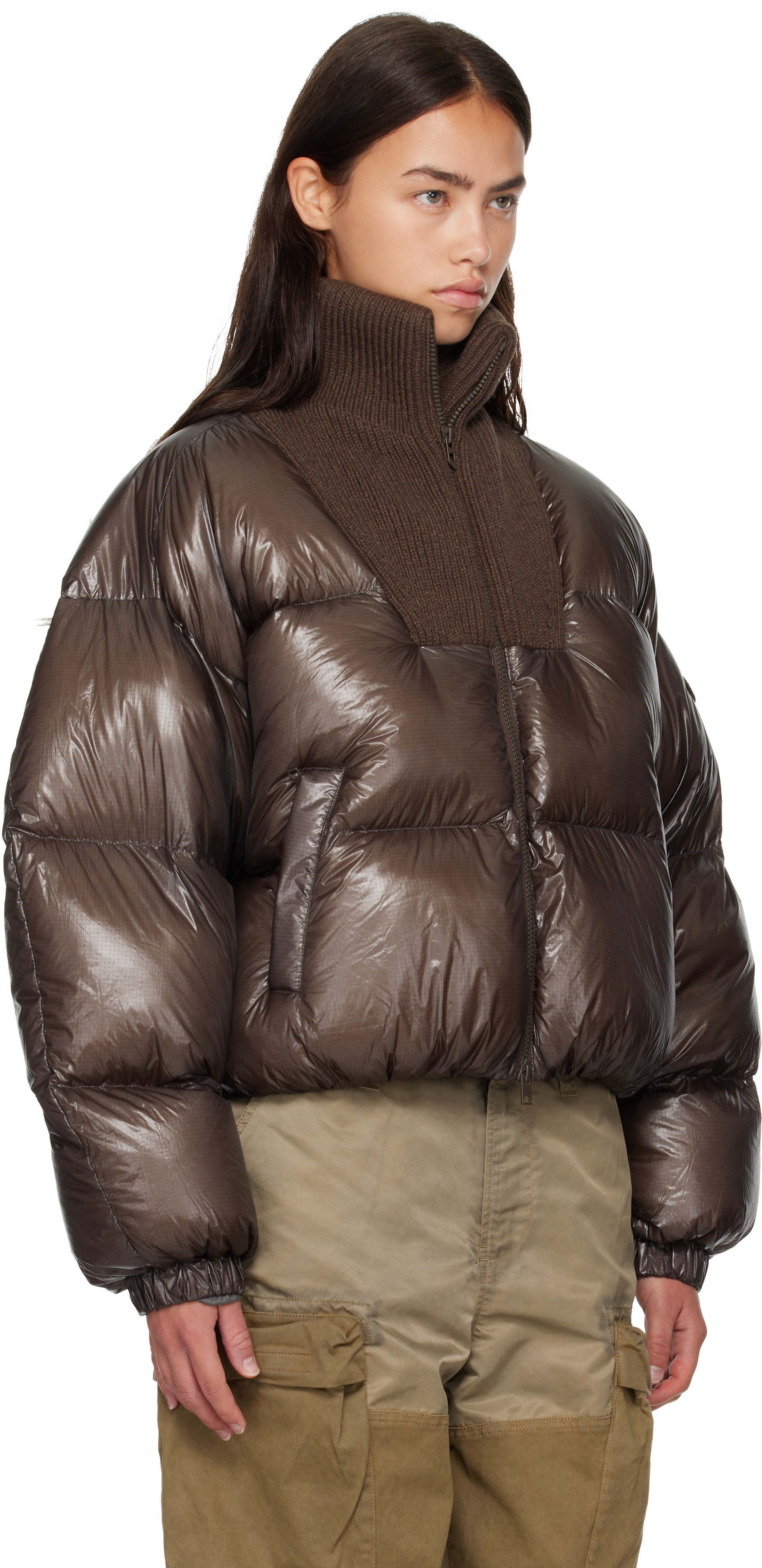 Diesel - Brown Puffer Down Jacket