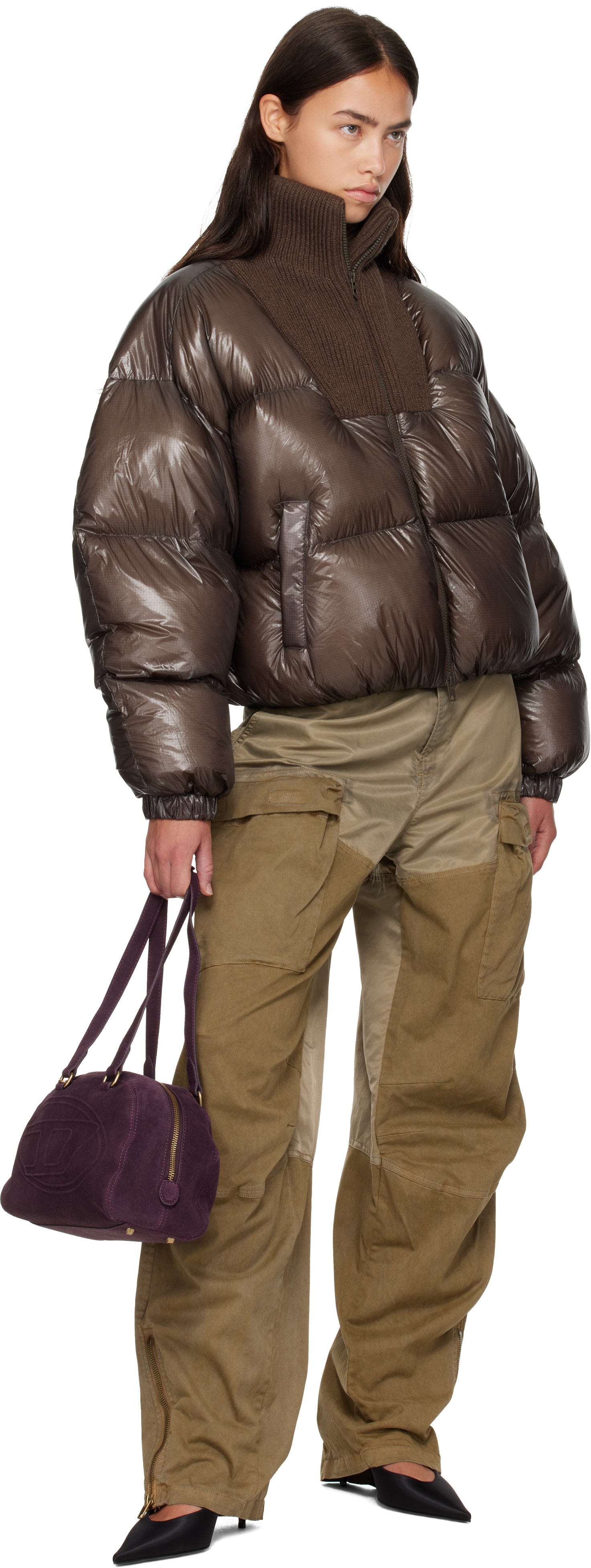 Diesel - Brown Puffer Down Jacket