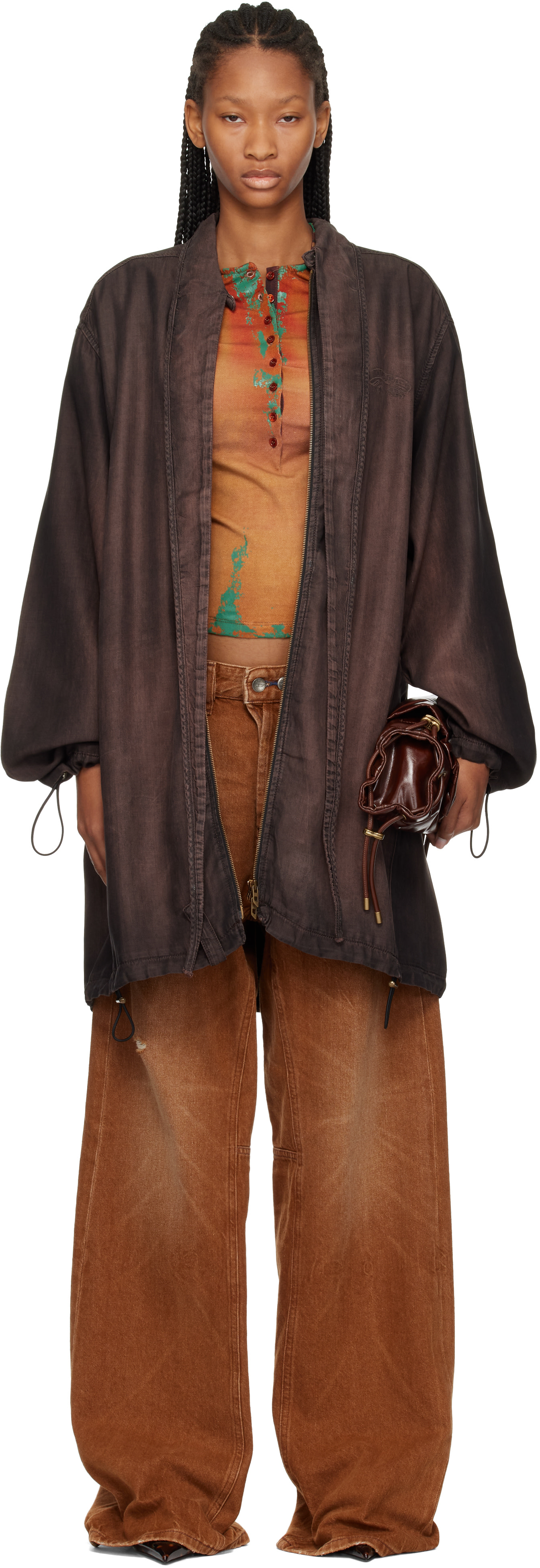 Diesel - Blouson De-Troit-S brun
