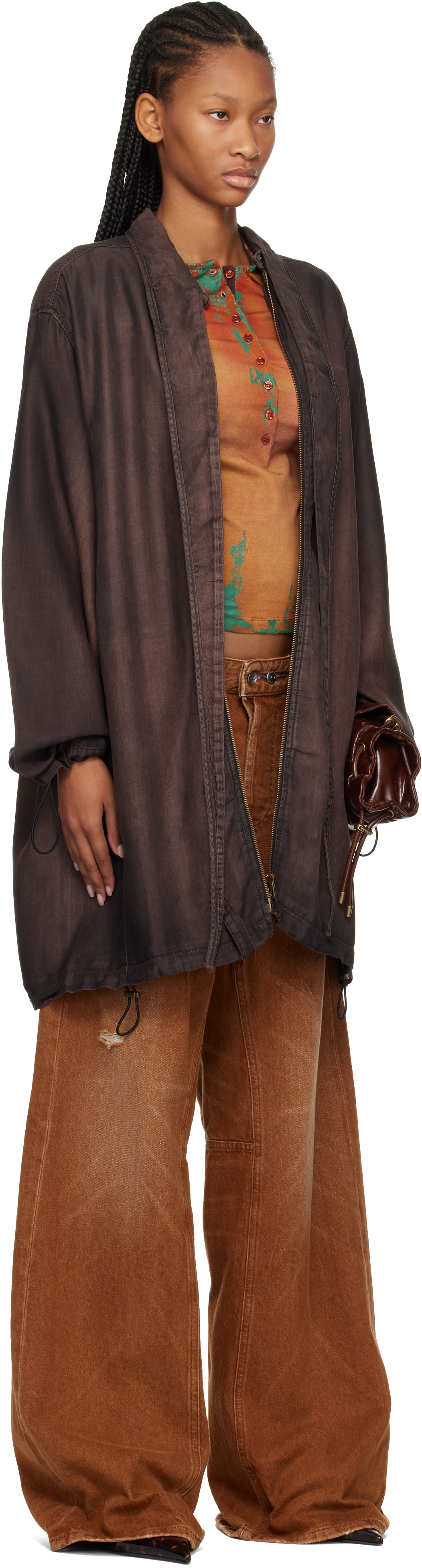 Diesel - Blouson De-Troit-S brun