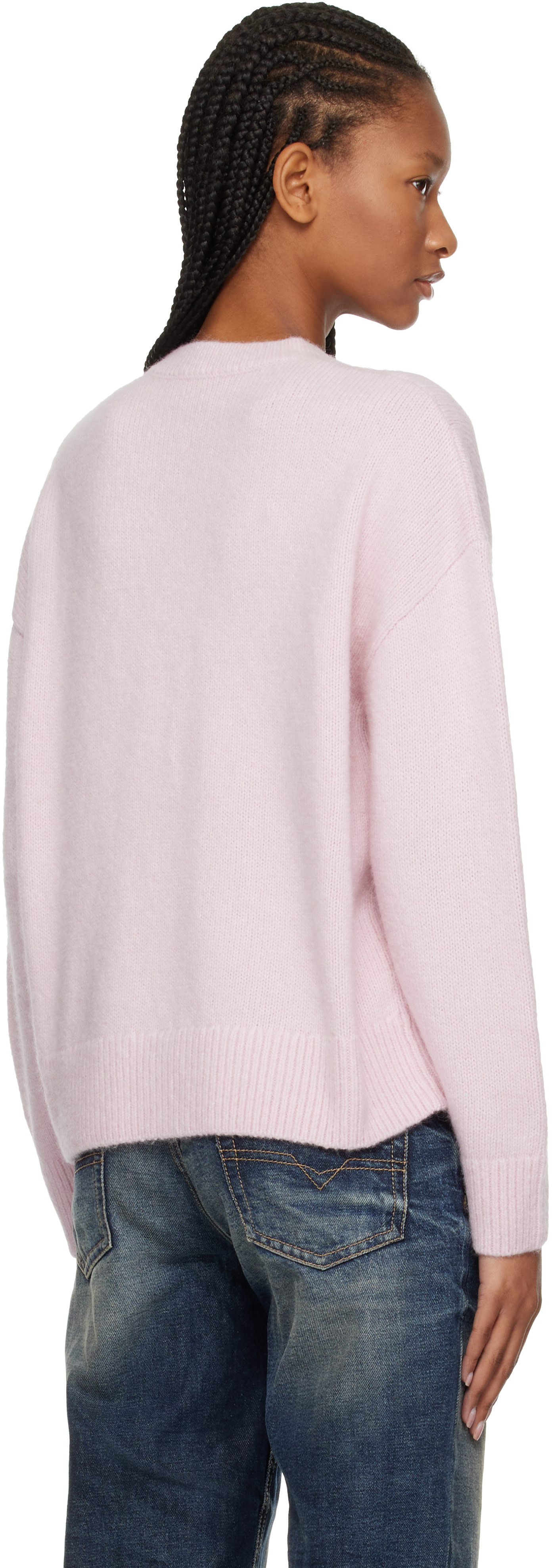 Diesel - Pull rose en laine et alpaga