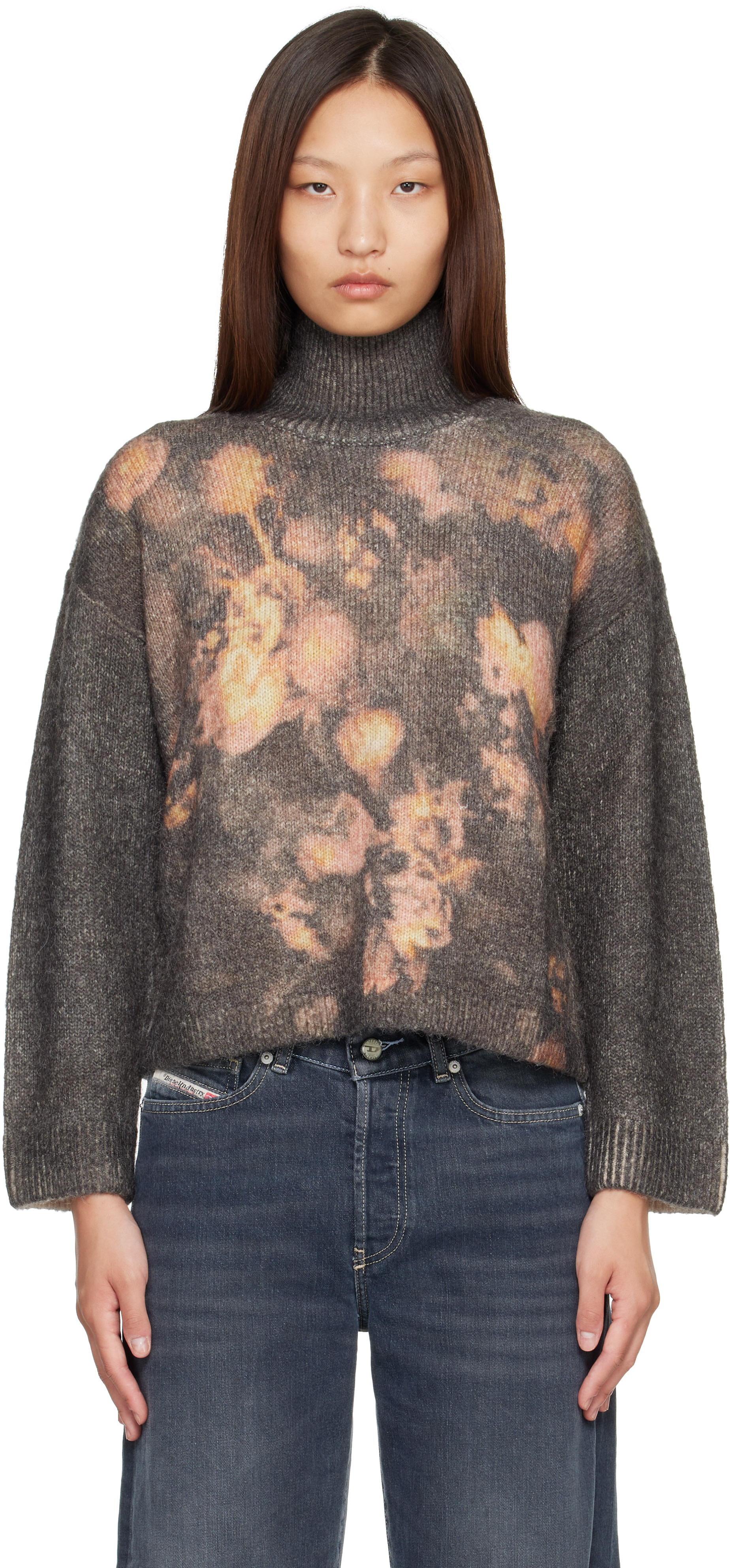 Diesel - Col roulé M-Ciura gris
