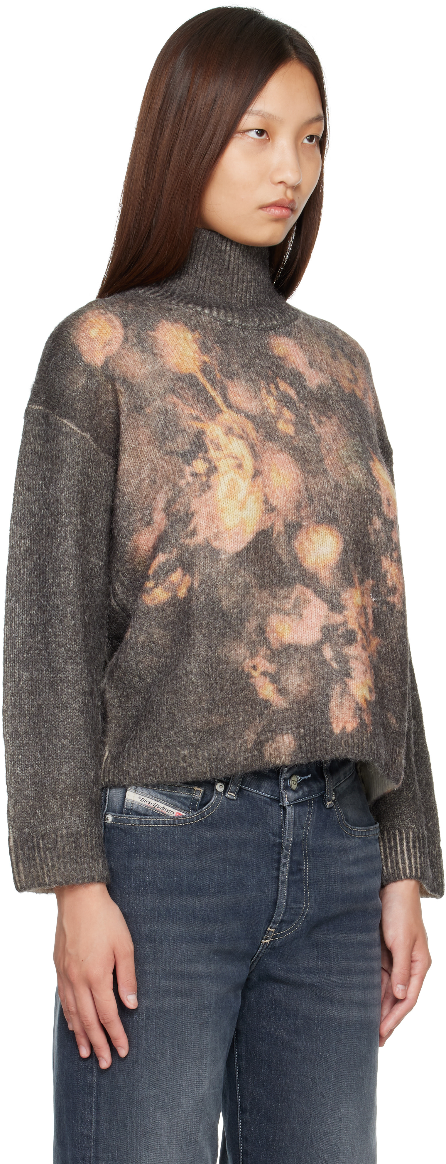 Diesel - Col roulé M-Ciura gris
