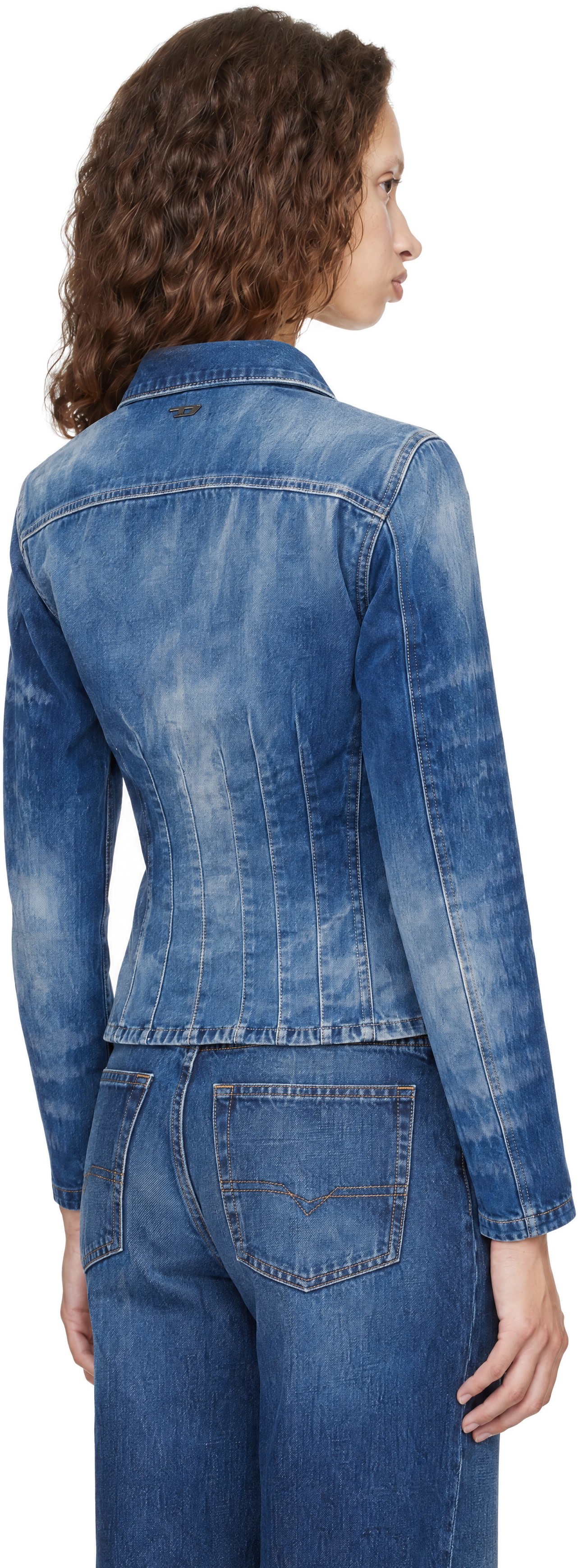 Diesel - Chemise bleue en velours