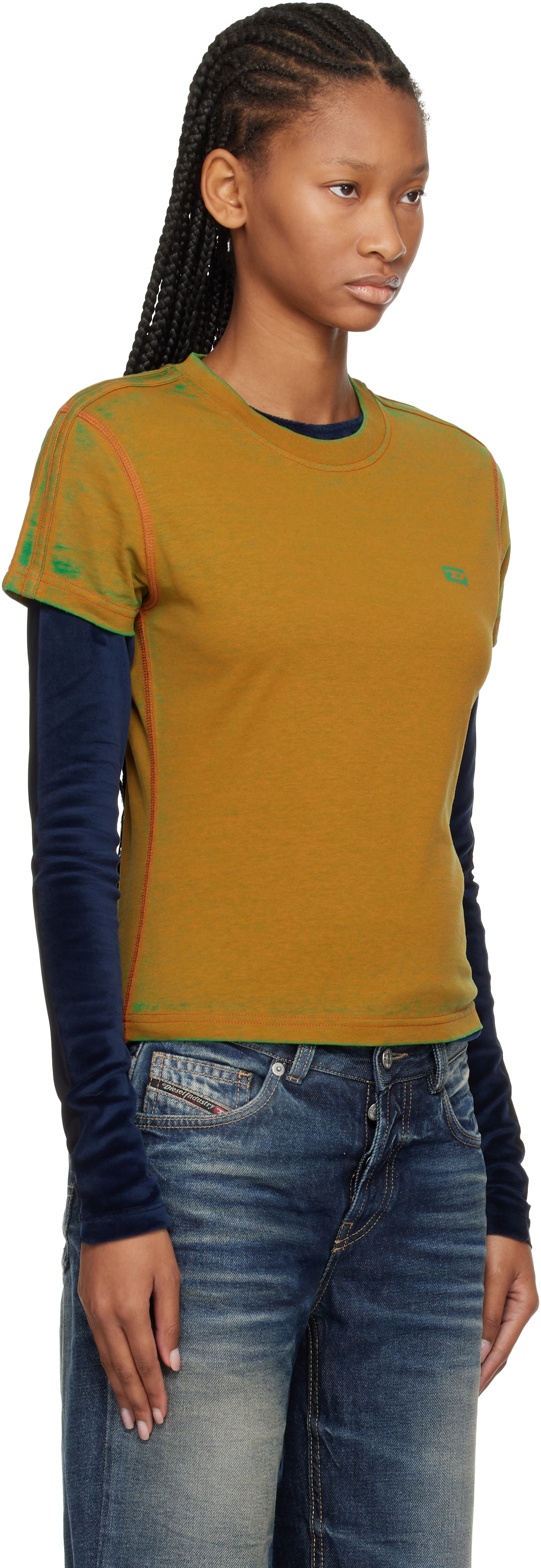 Diesel - T-shirt Dani brun clair
