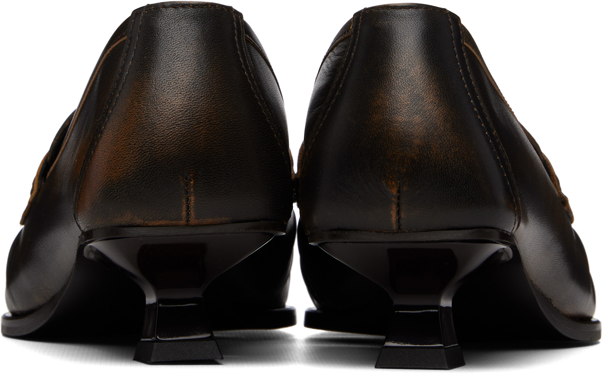 Diesel: Brown D-Amber Moc 30 Heels | SSENSE