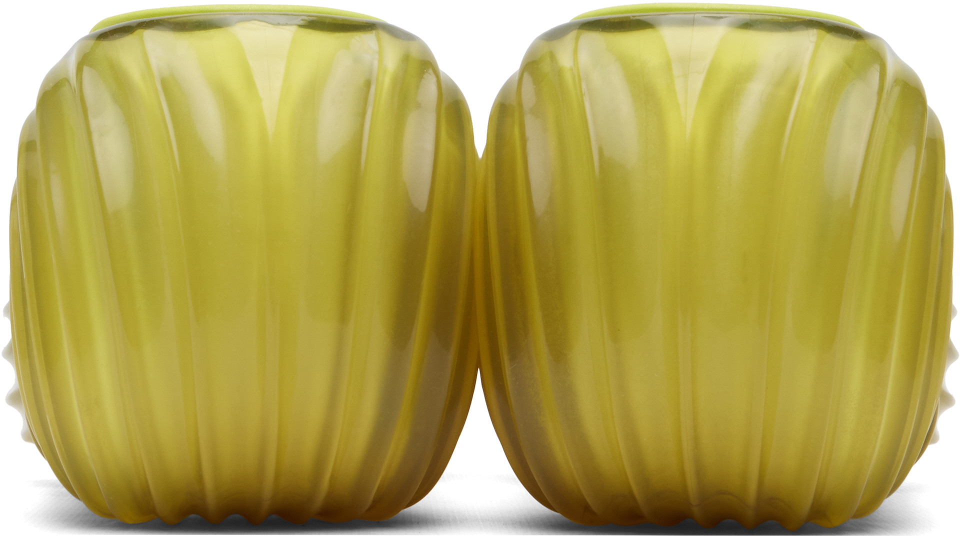 Diesel: Yellow Melissa Edition Platform Mule Heeled Sandals | SSENSE