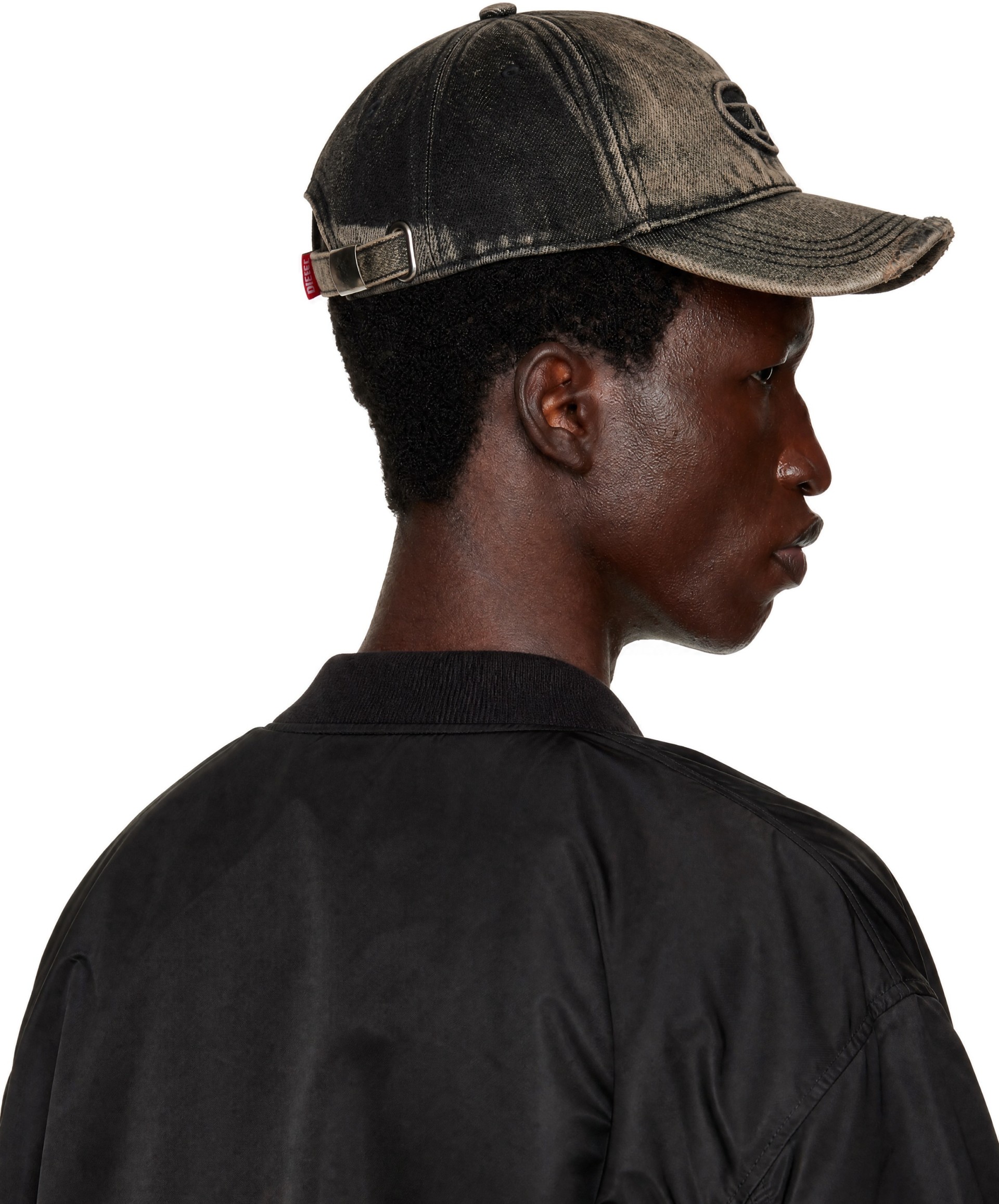 Diesel - Black Destroyed Denim Baseball Cap