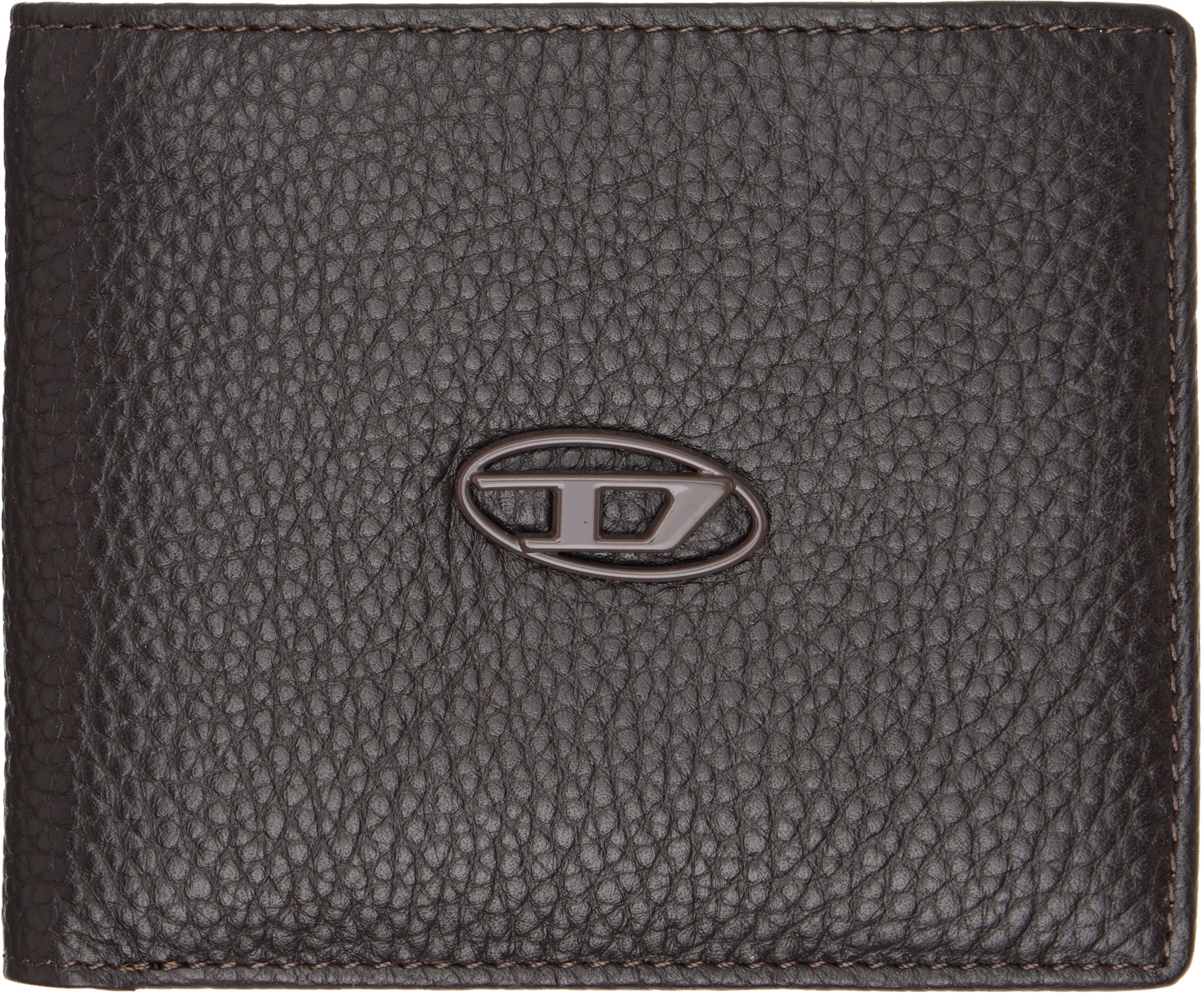 Diesel - Black Bi-Fold Grainy Leather Wallet