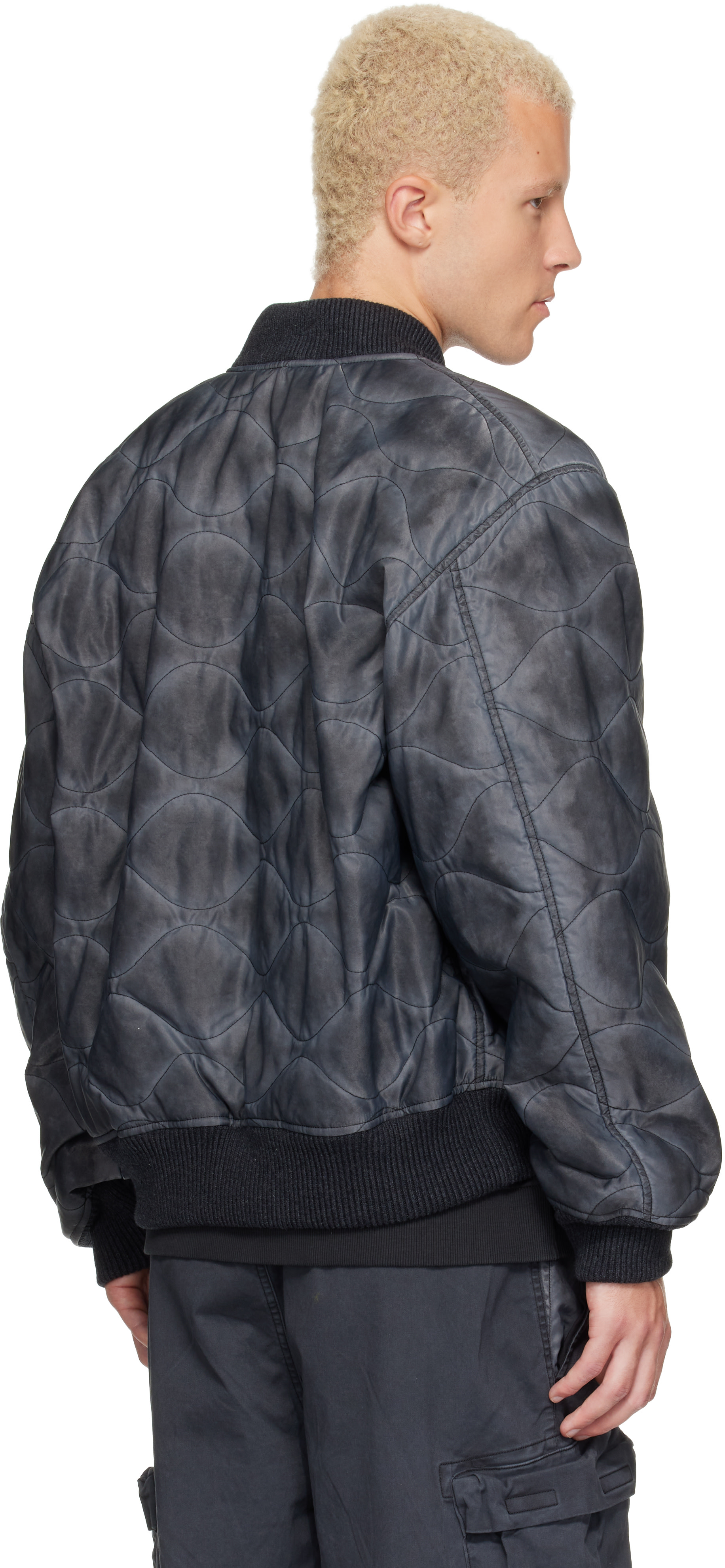 Diesel - Gray J-Type Bomber Jacket