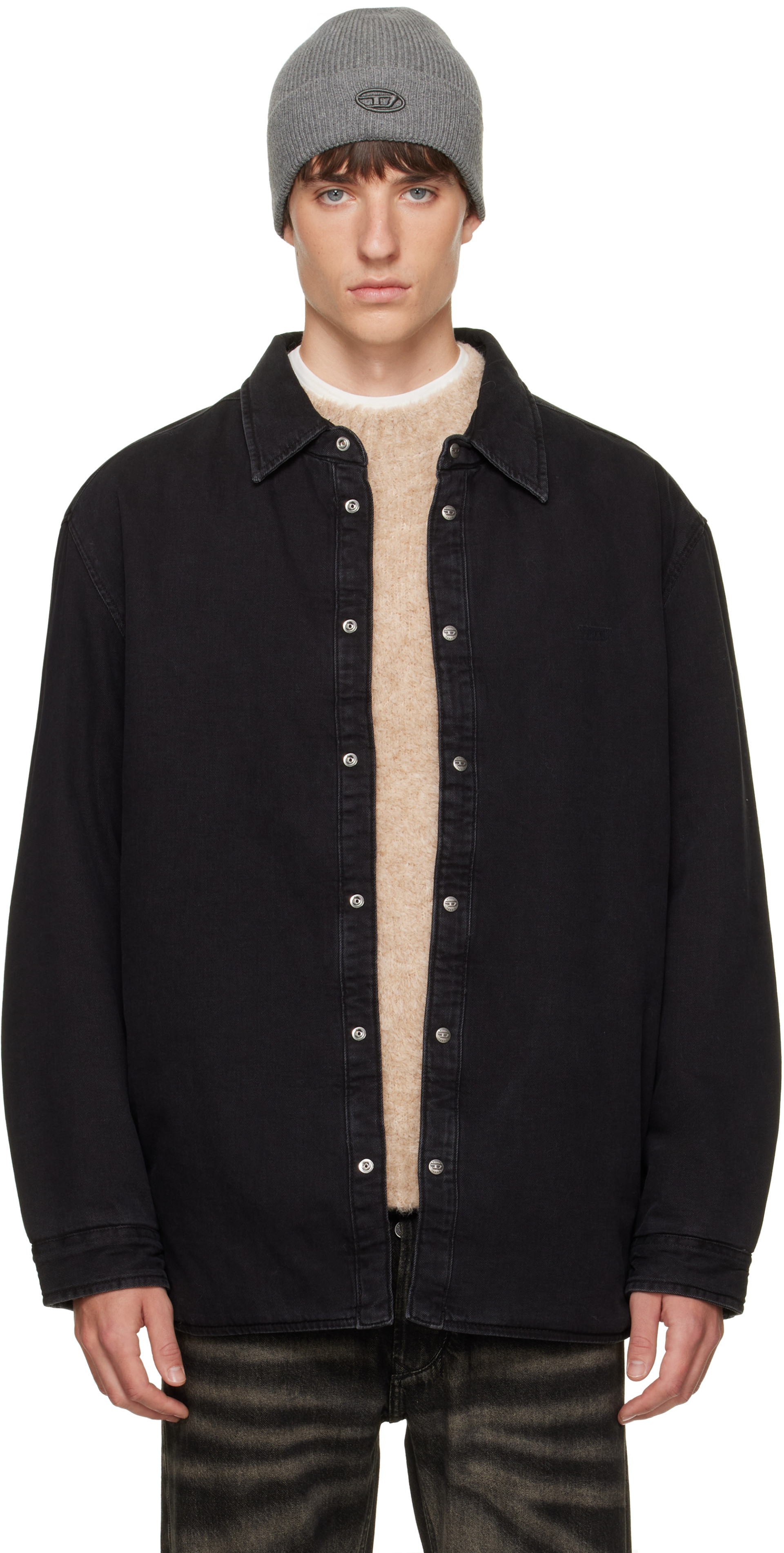 Diesel - Black D-Flaim-D Denim Overshirt