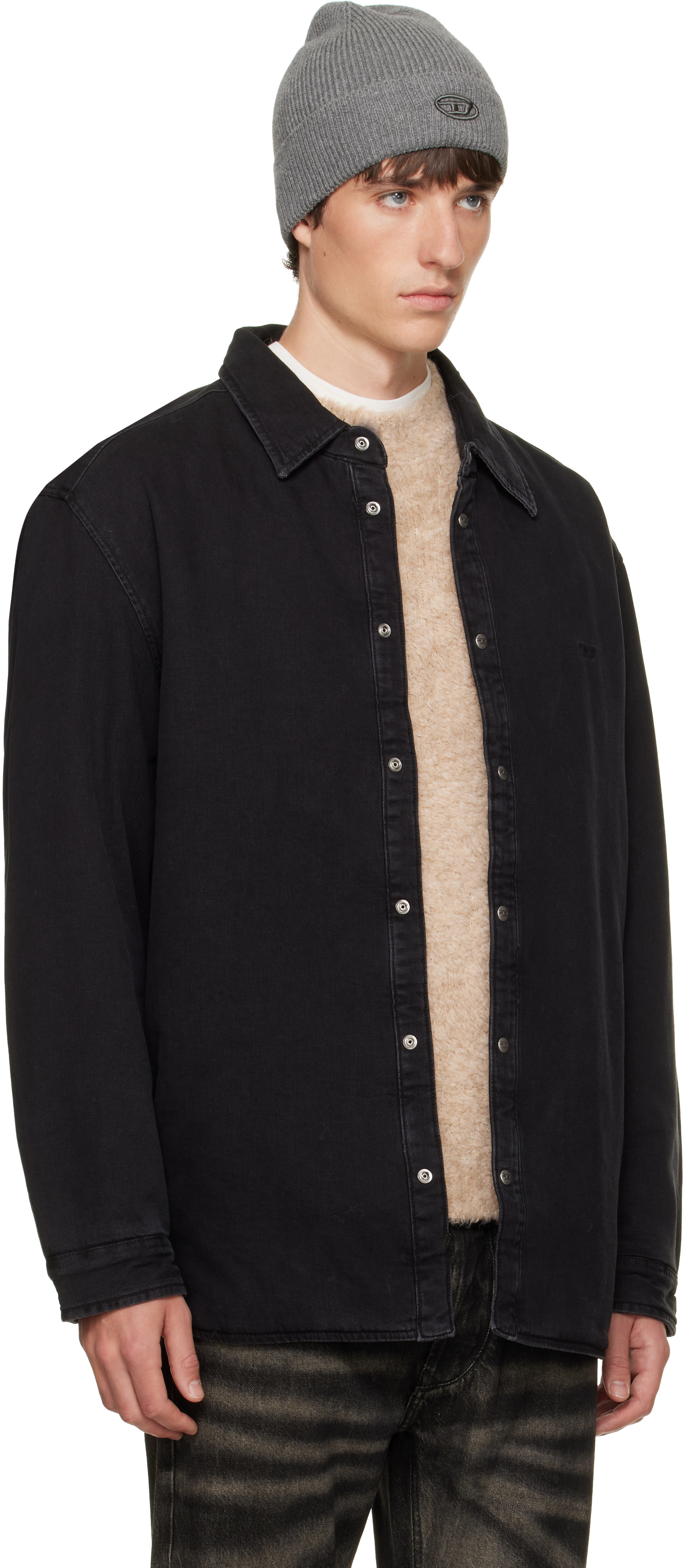 Diesel - Black D-Flaim-D Denim Overshirt