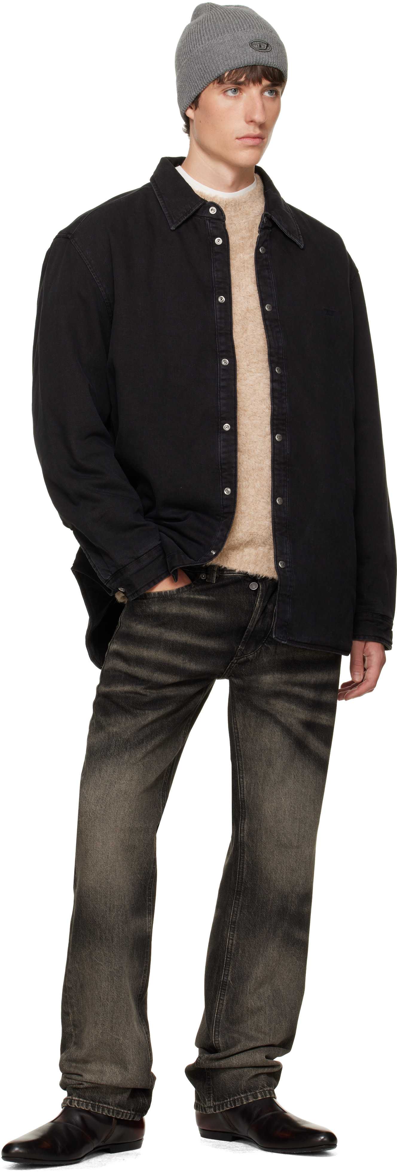 Diesel - Black D-Flaim-D Denim Overshirt