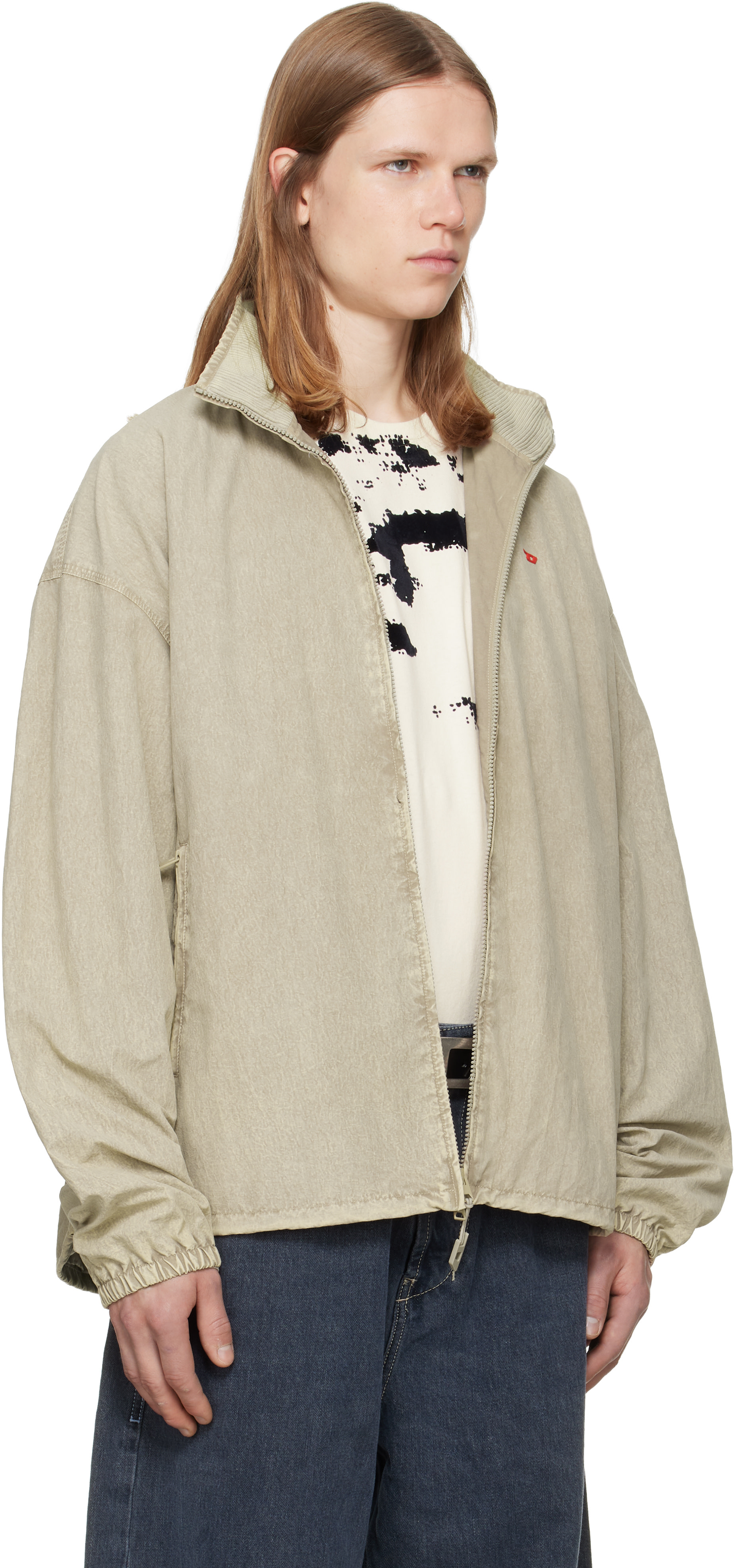 Diesel - Beige Treated Taslan Jacket