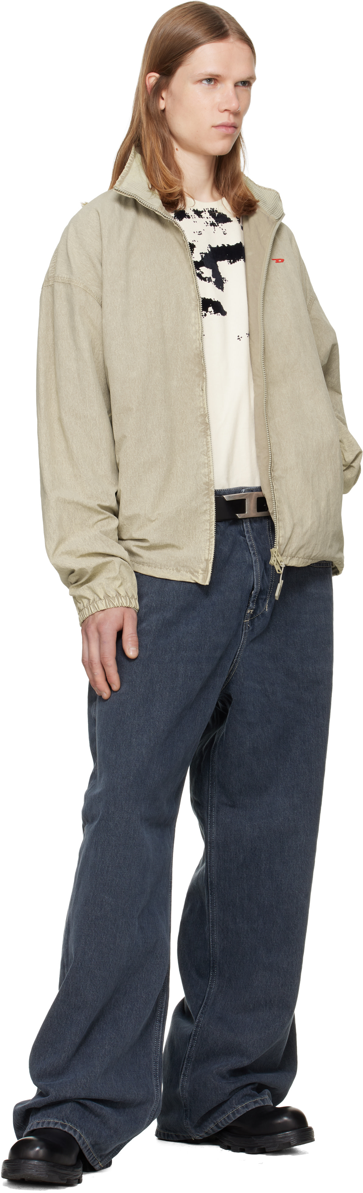 Diesel - Beige Treated Taslan Jacket