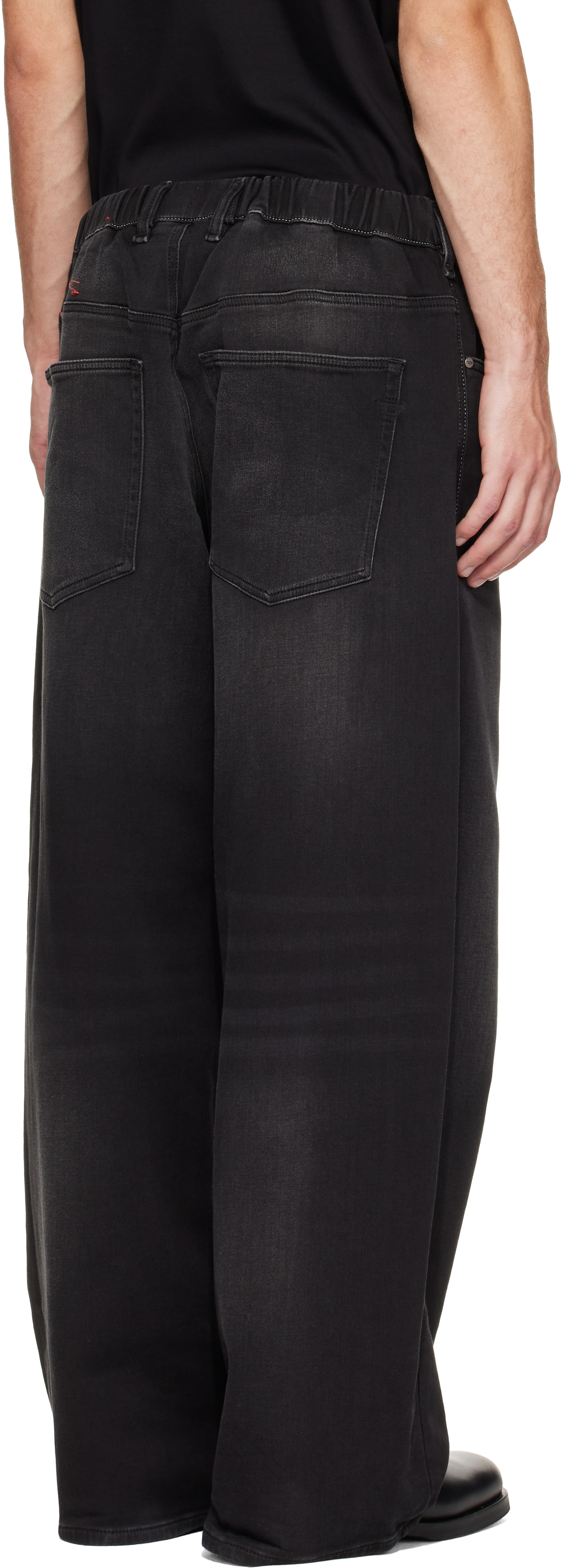 Diesel: Black 2097 D-Enim-M Joggjeans Trousers | SSENSE