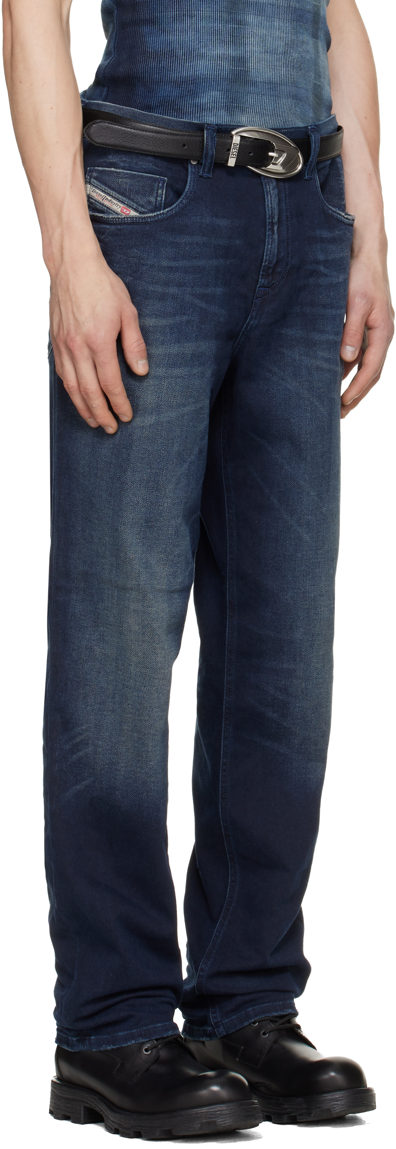 Diesel: ブルー Regular Regular Waist 2090 D-Veekley ジョグジーンズ