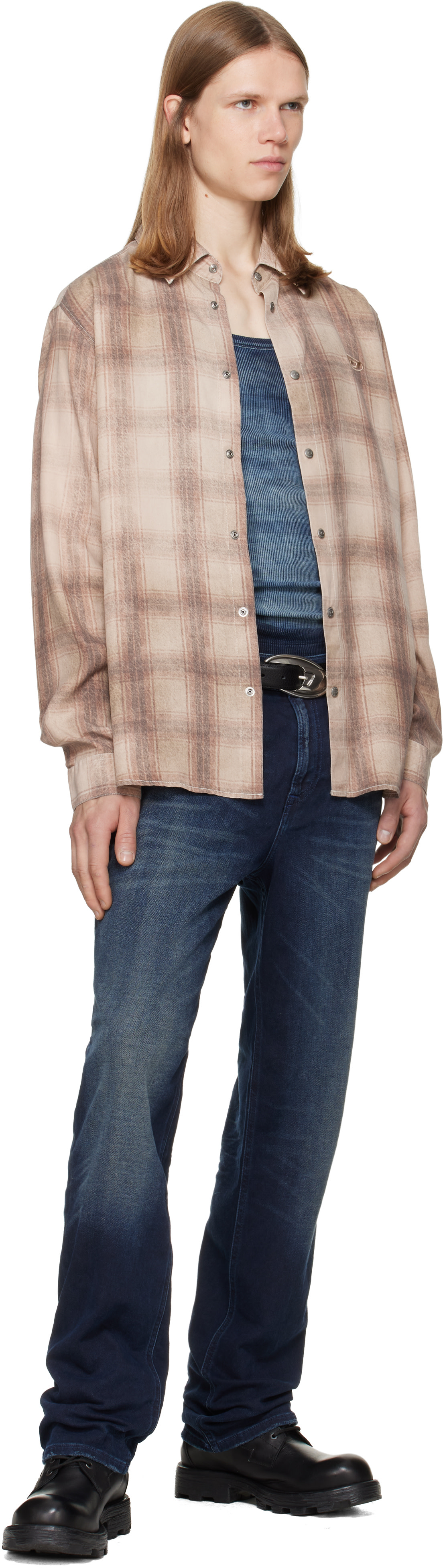 Diesel: ブルー Regular Regular Waist 2090 D-Veekley ジョグジーンズ