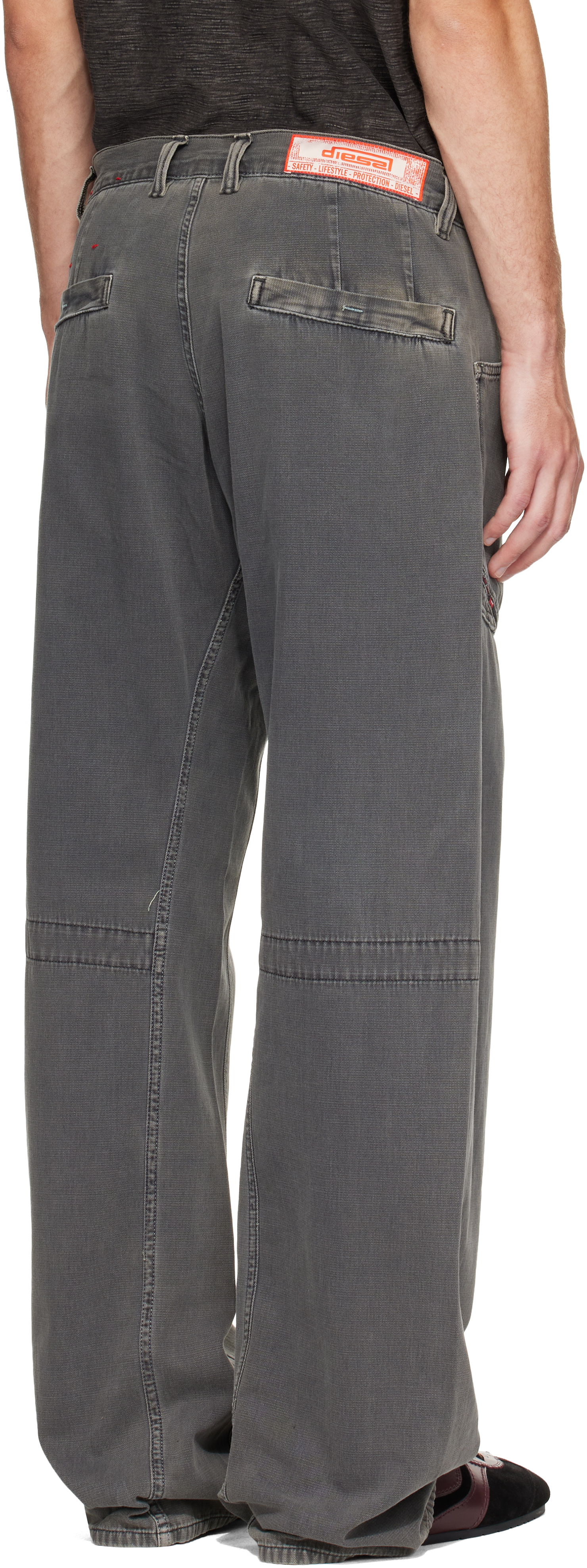 Diesel: Gray D-Zeta Relaxed Regular Waist Jeans | SSENSE