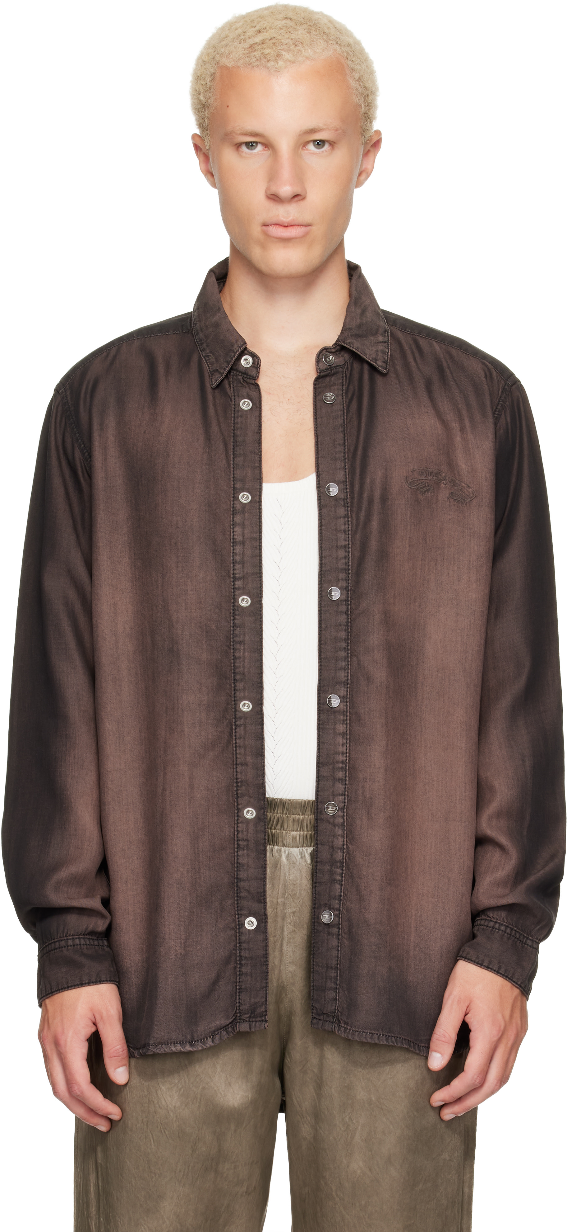 Diesel - Brown Fluid Shirt