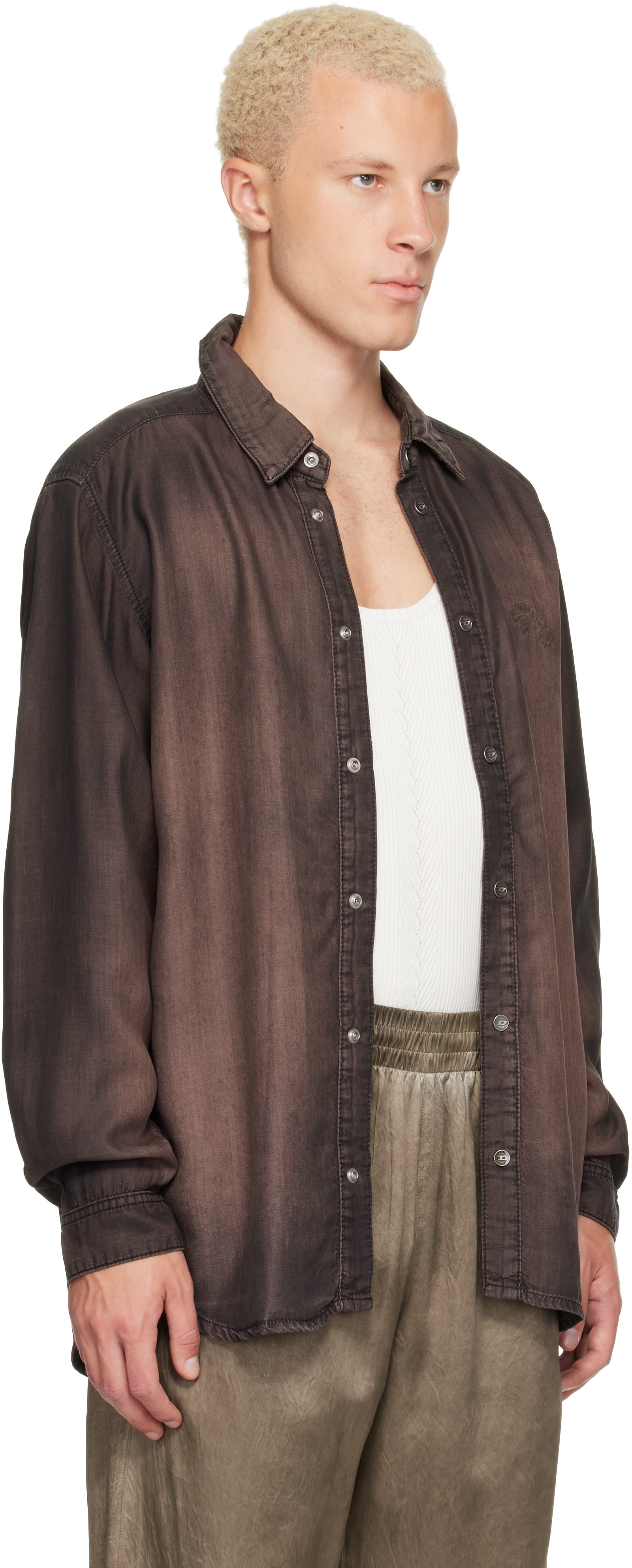 Diesel - Brown Fluid Shirt