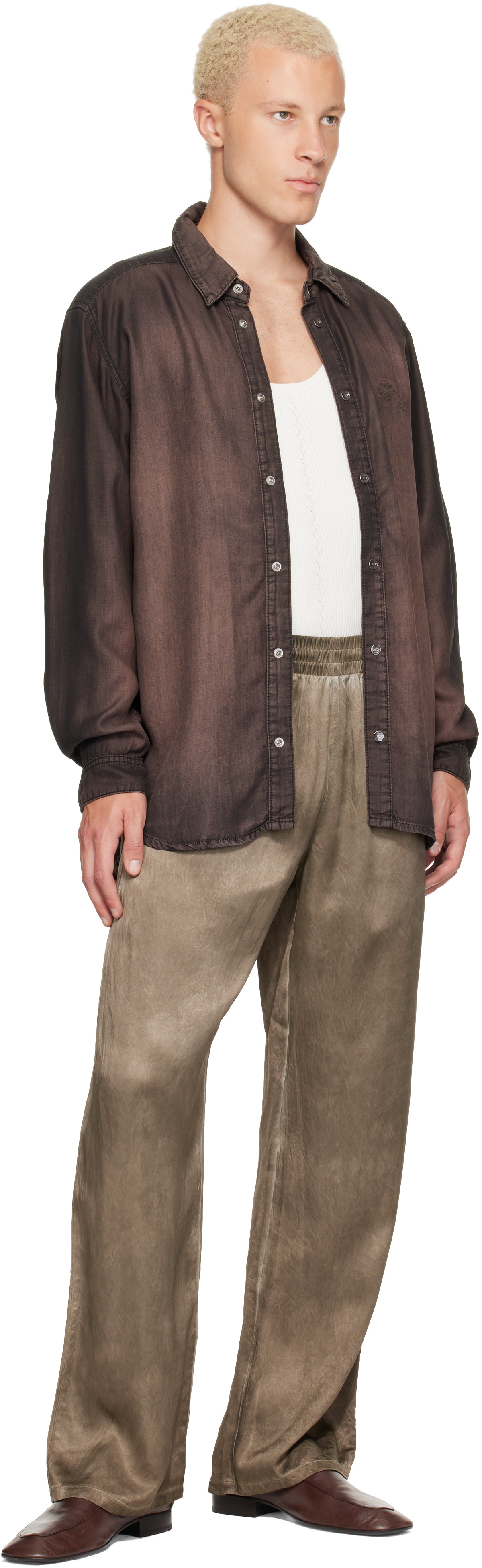 Diesel - Brown Fluid Shirt