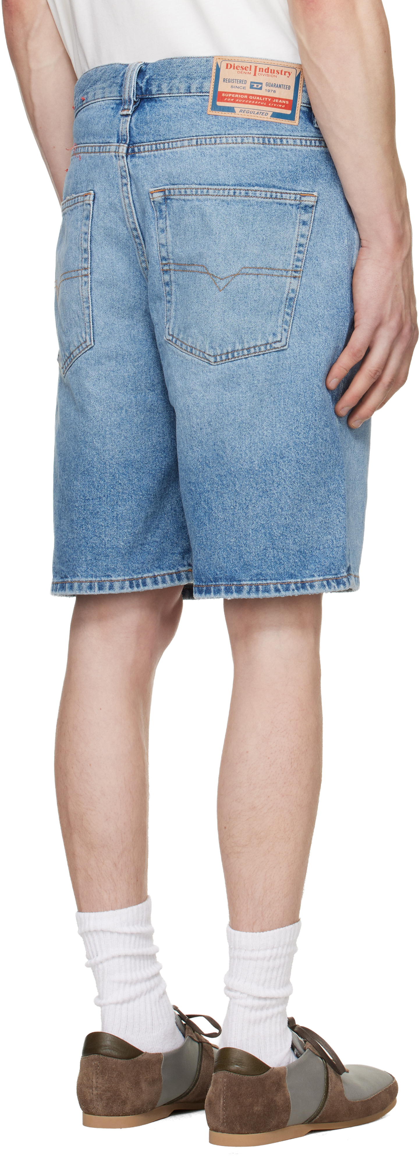 Diesel - Short bleu en denim