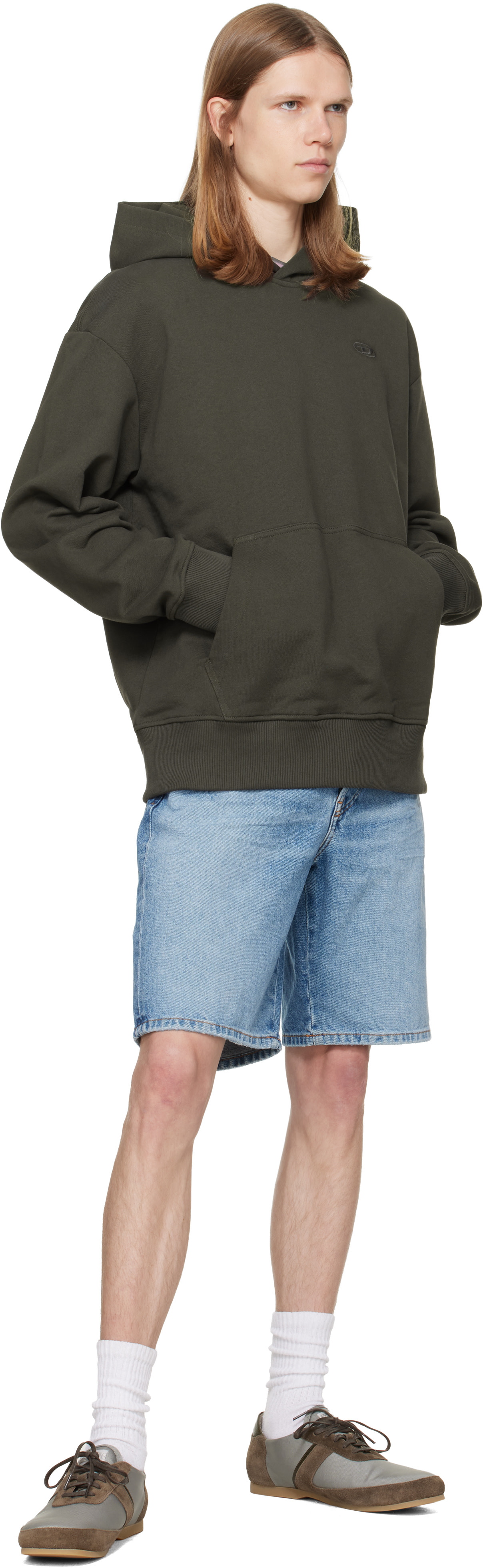 Diesel - Pull à capuche Macs-Megoval brun