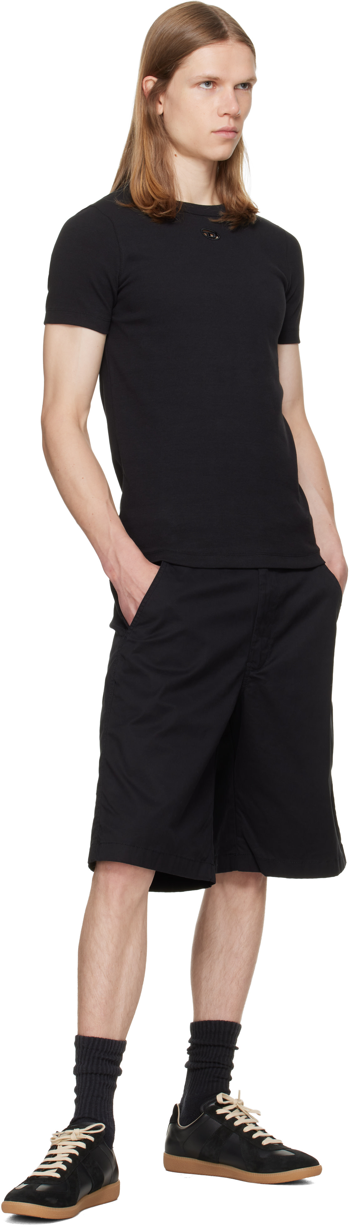 Diesel: Black T-Ribber Dco T-shirt | SSENSE