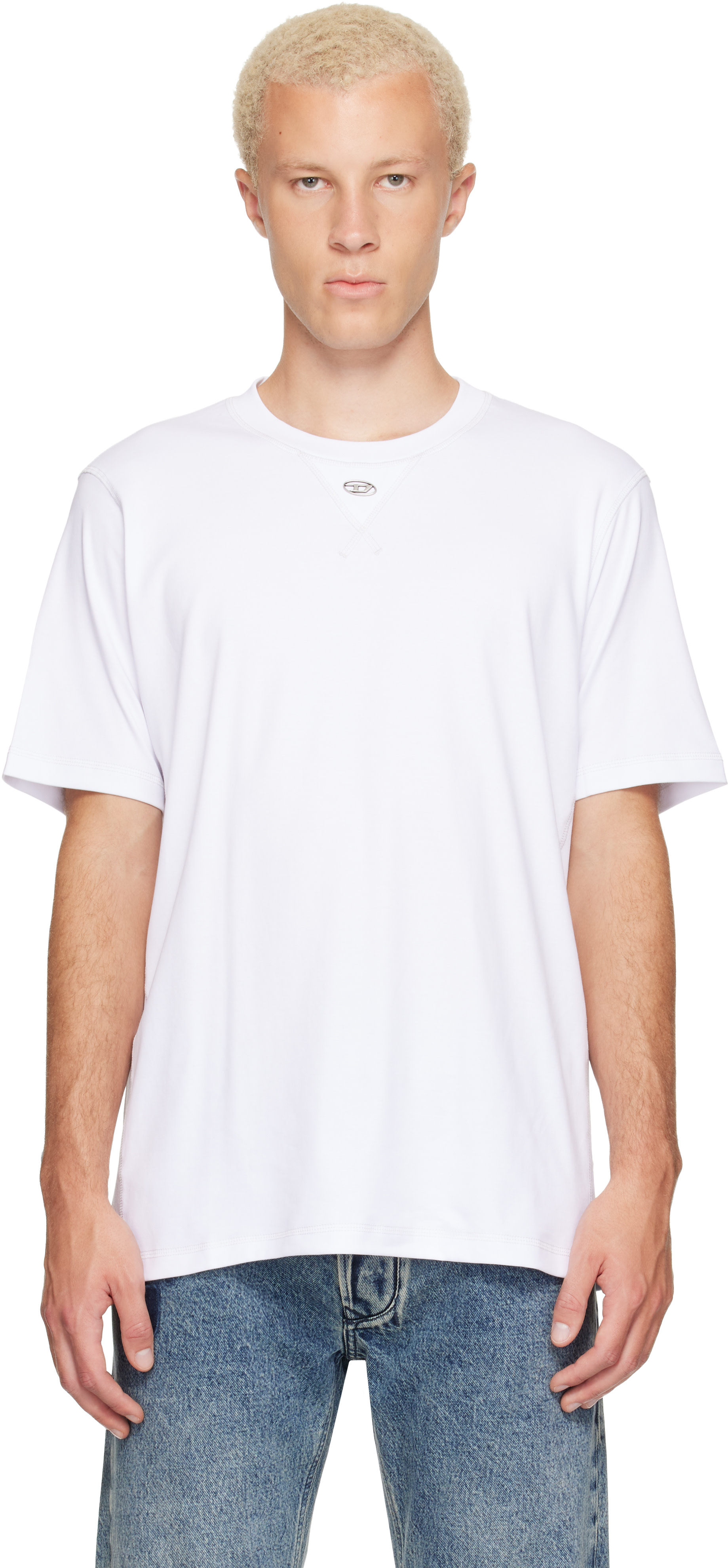 Diesel - ホワイト Oval D Tシャツ