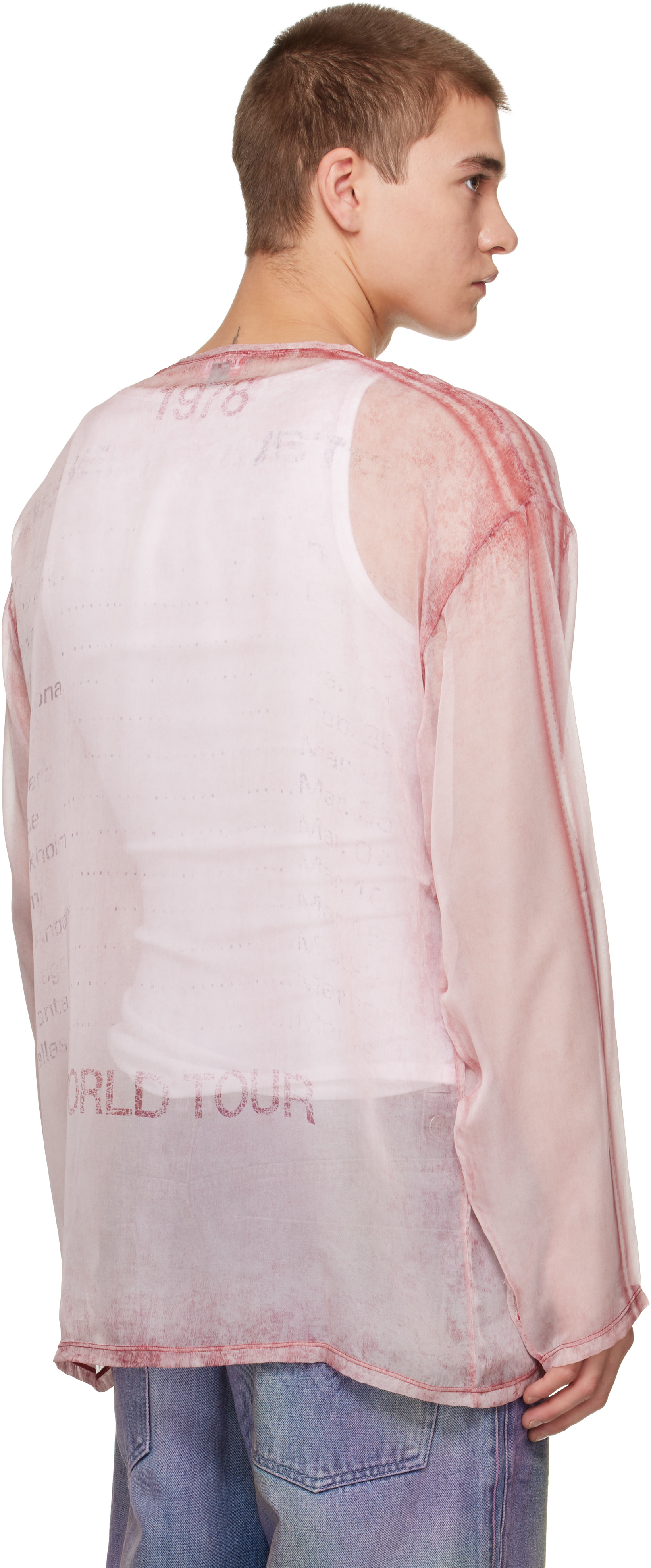 Diesel - Pink T-DoubleX-LS Top