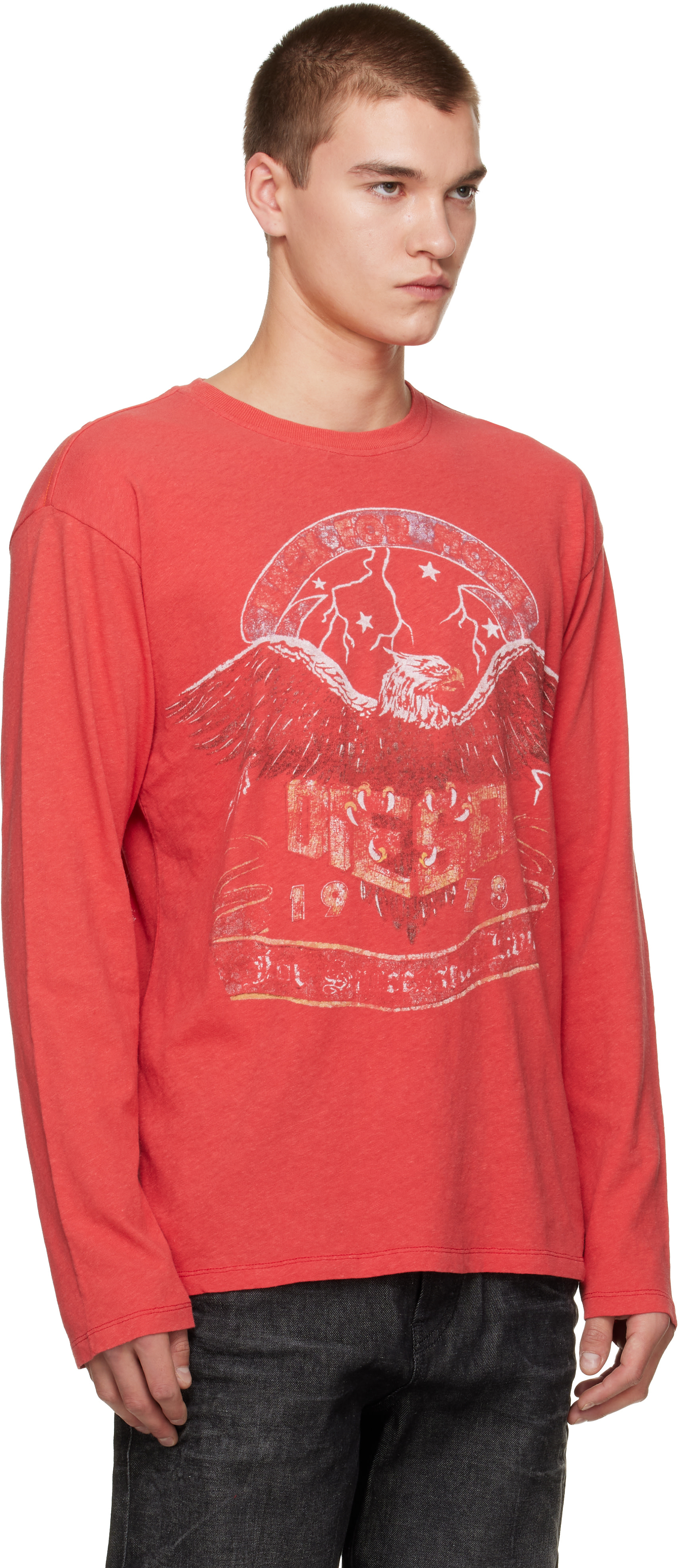 Diesel - Red T-Geri-LS Shirt