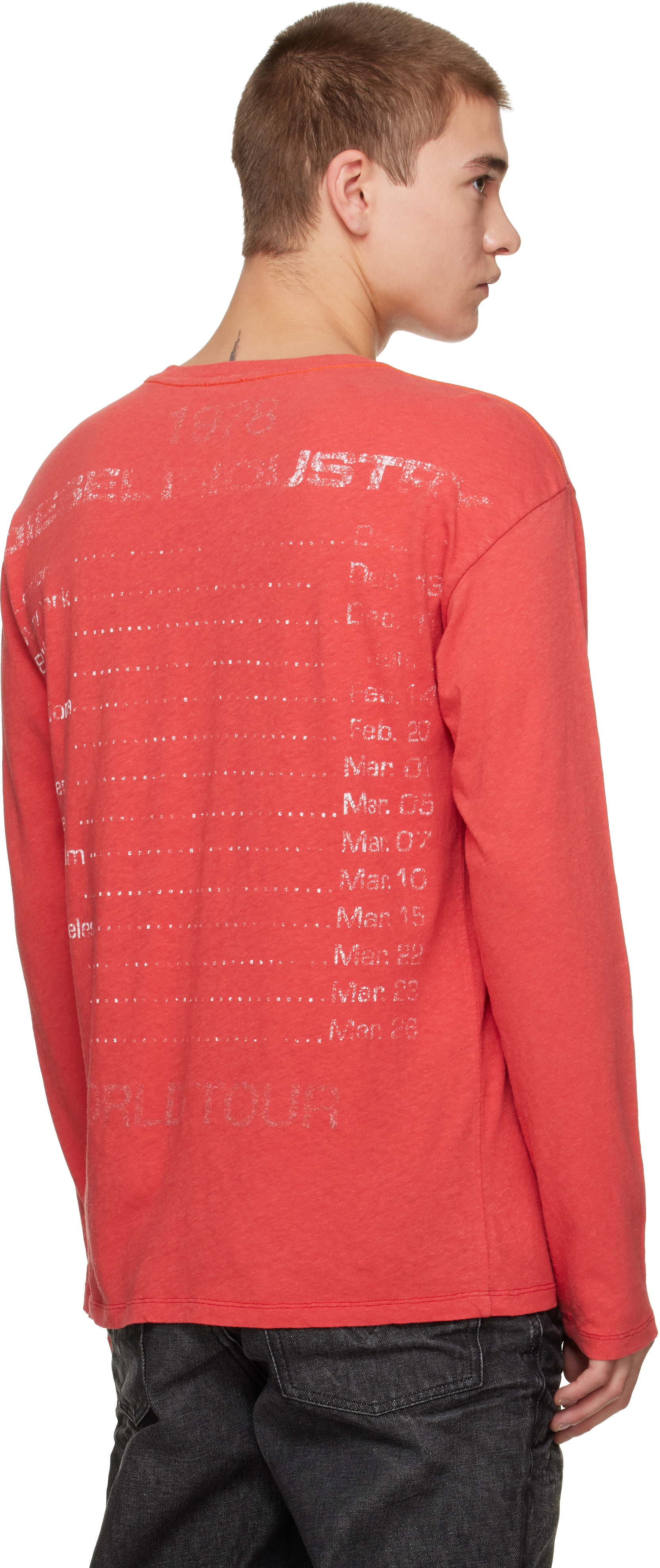 Diesel - Red T-Geri-LS T-shirt