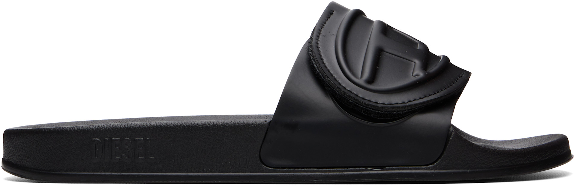Diesel - Black SA-Bloop Strap Pool Slides
