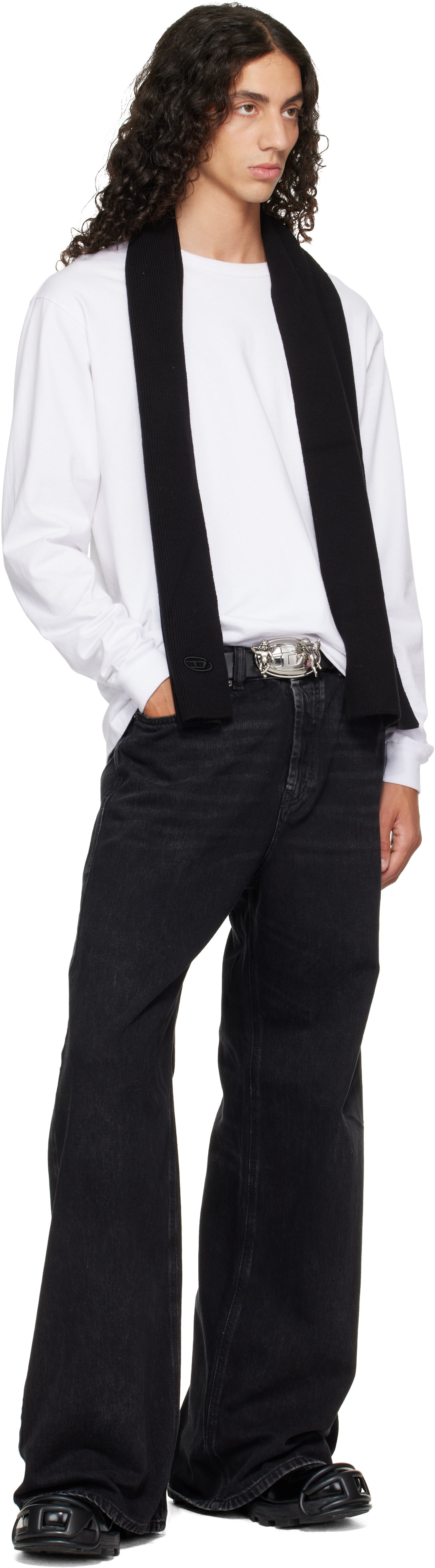Diesel - ブラック Oval D Toe Guard D-Hammer-Leather ブーツ