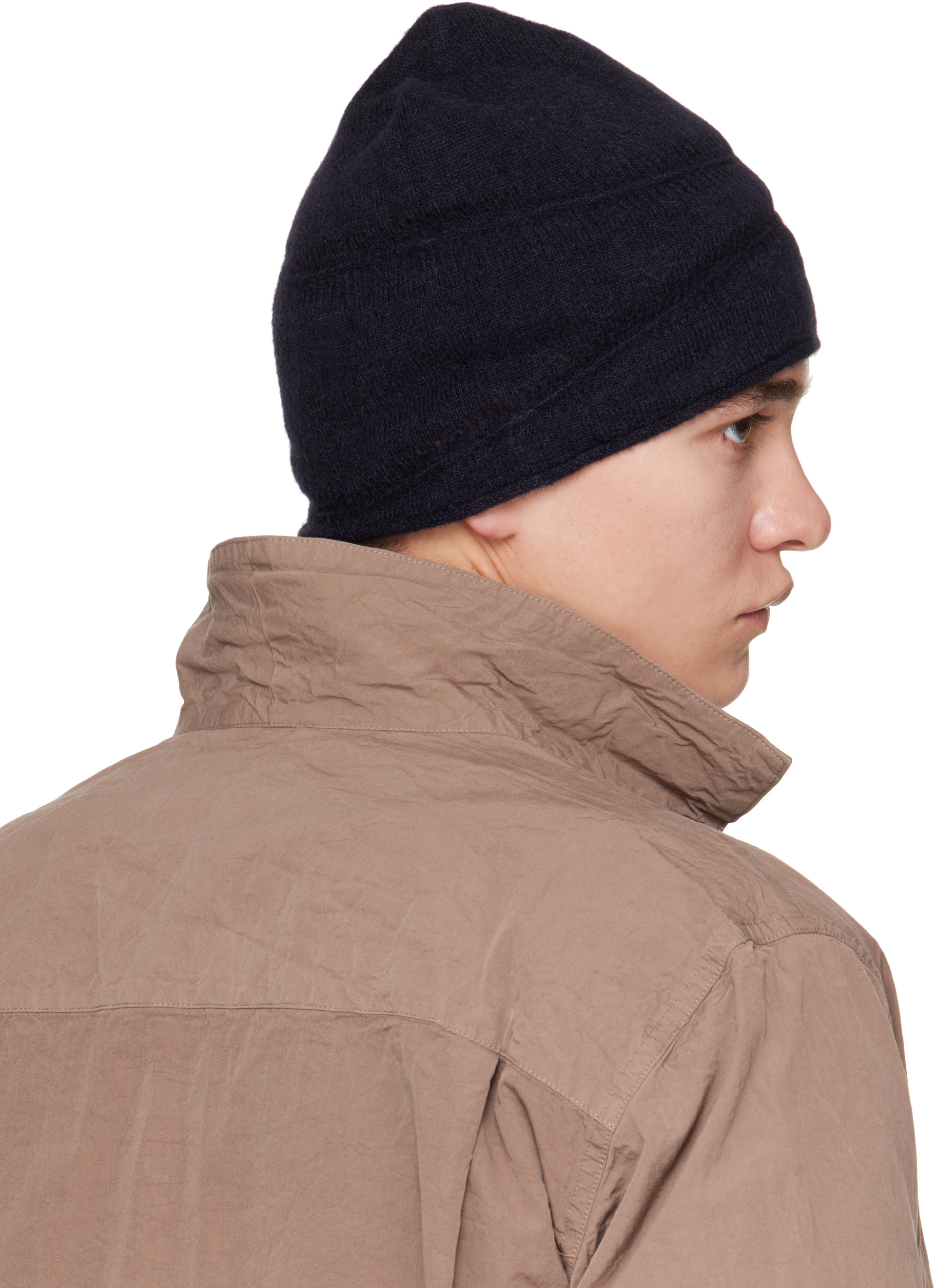 CASEY CASEY - Navy Alpawo Beanie