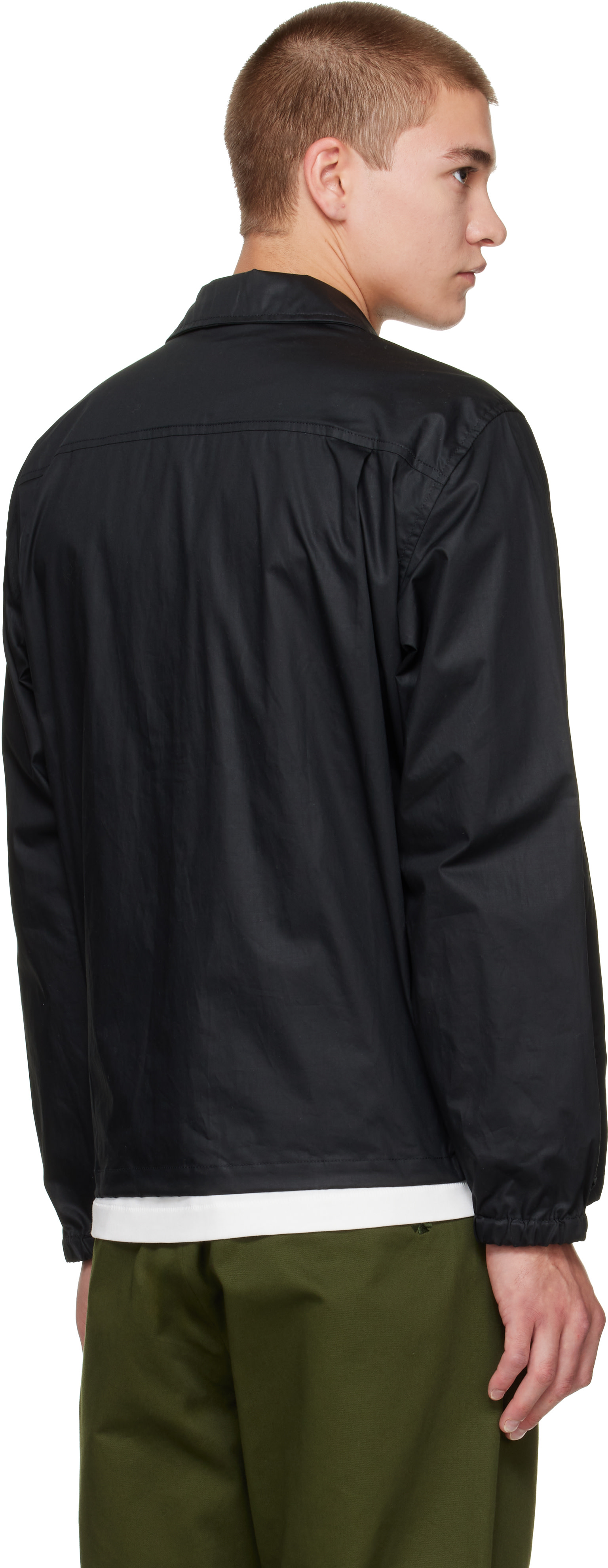 CASEY CASEY - Black Lacqued Fabrice Jacket