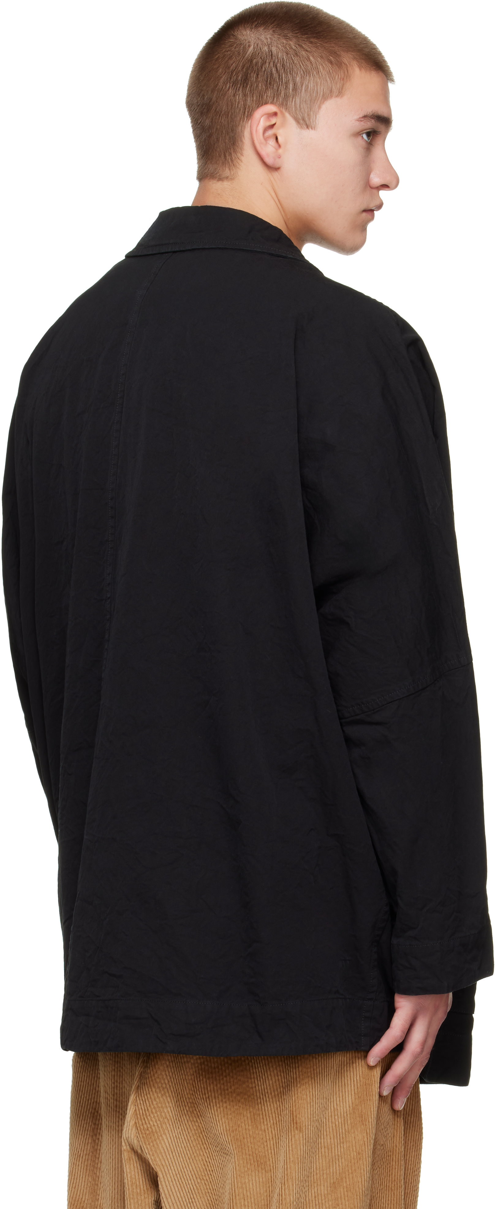CASEY CASEY - Black Double Cot Weiping Jacket