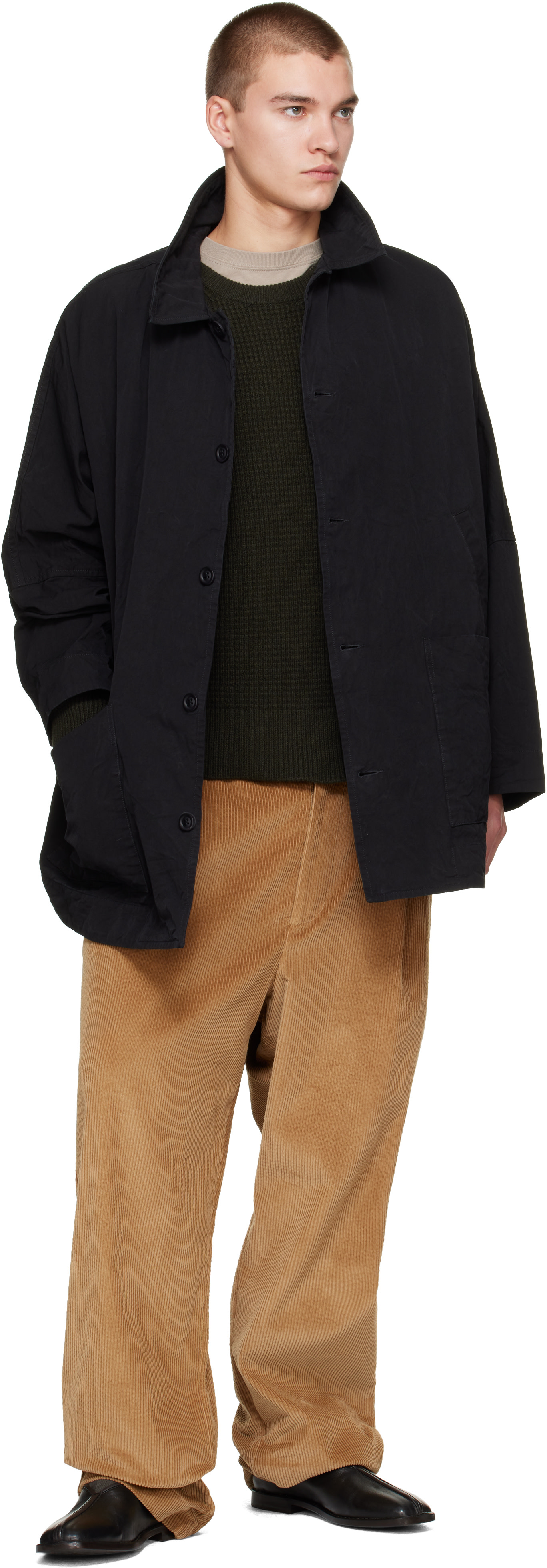 CASEY CASEY - Black Double Cot Weiping Jacket