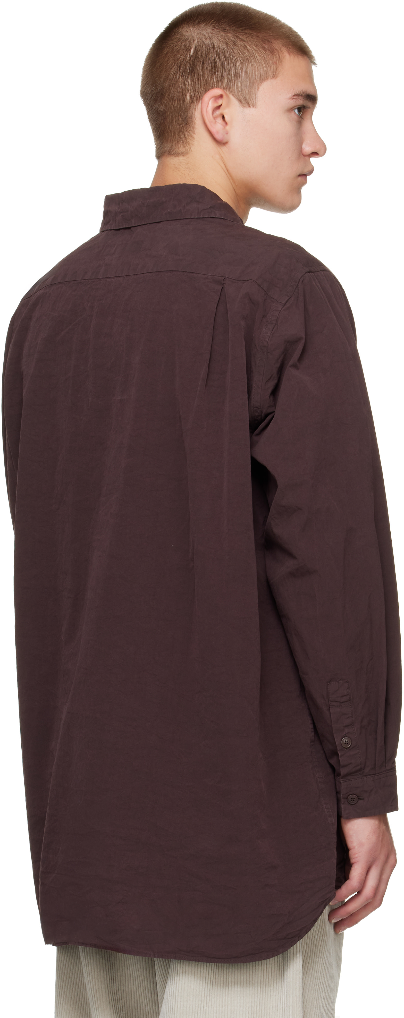 CASEY CASEY - Brown Paper Cot Ikla Shirt