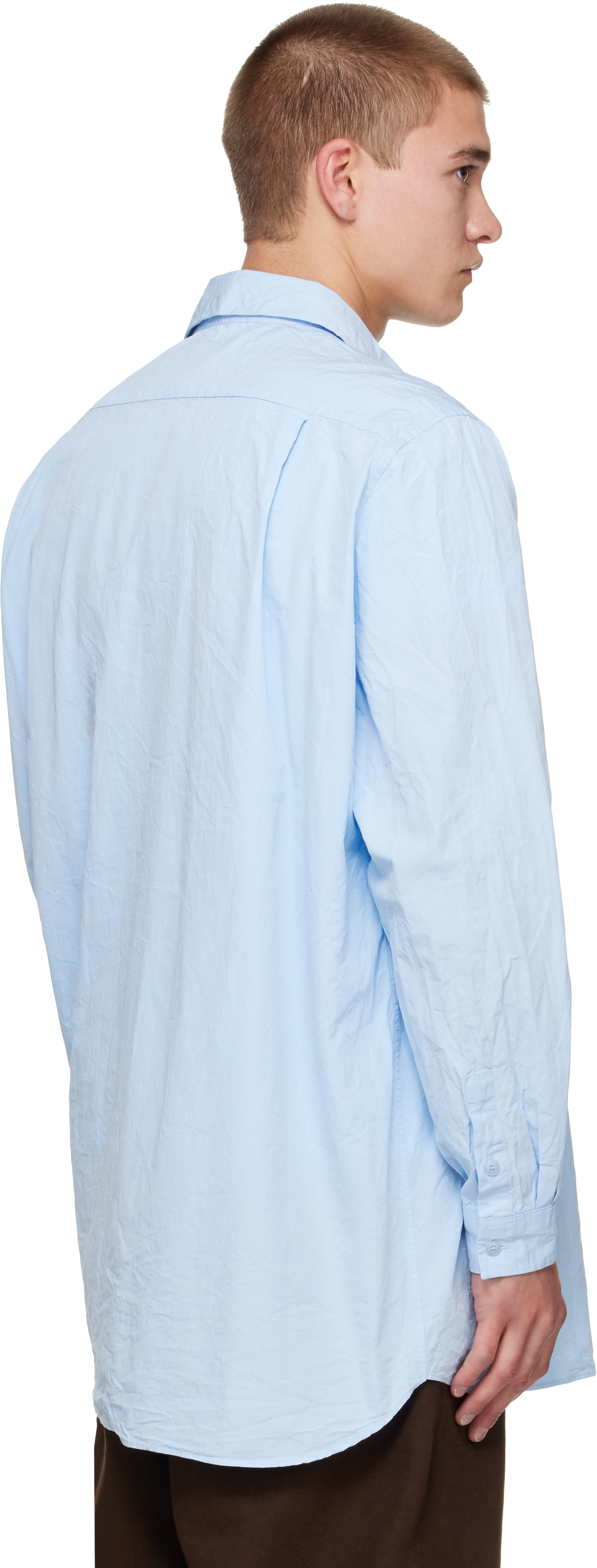 CASEY CASEY - Blue Paper Cot Ikla Shirt