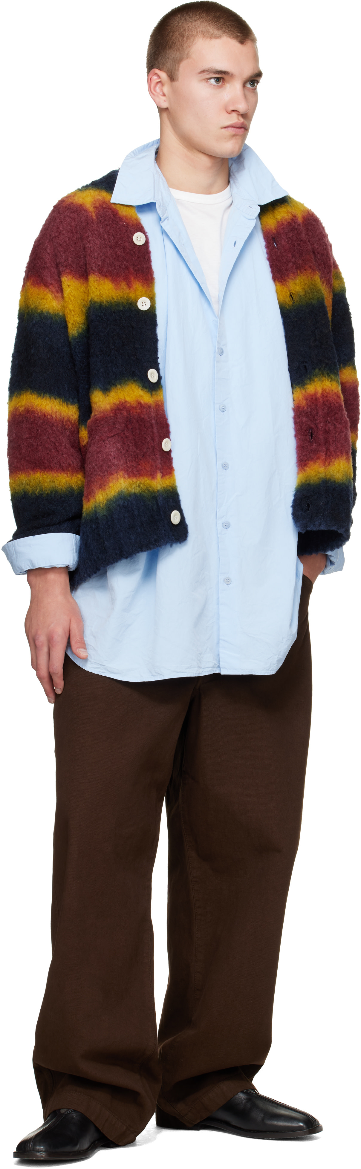 CASEY CASEY - Blue Paper Cot Ikla Shirt