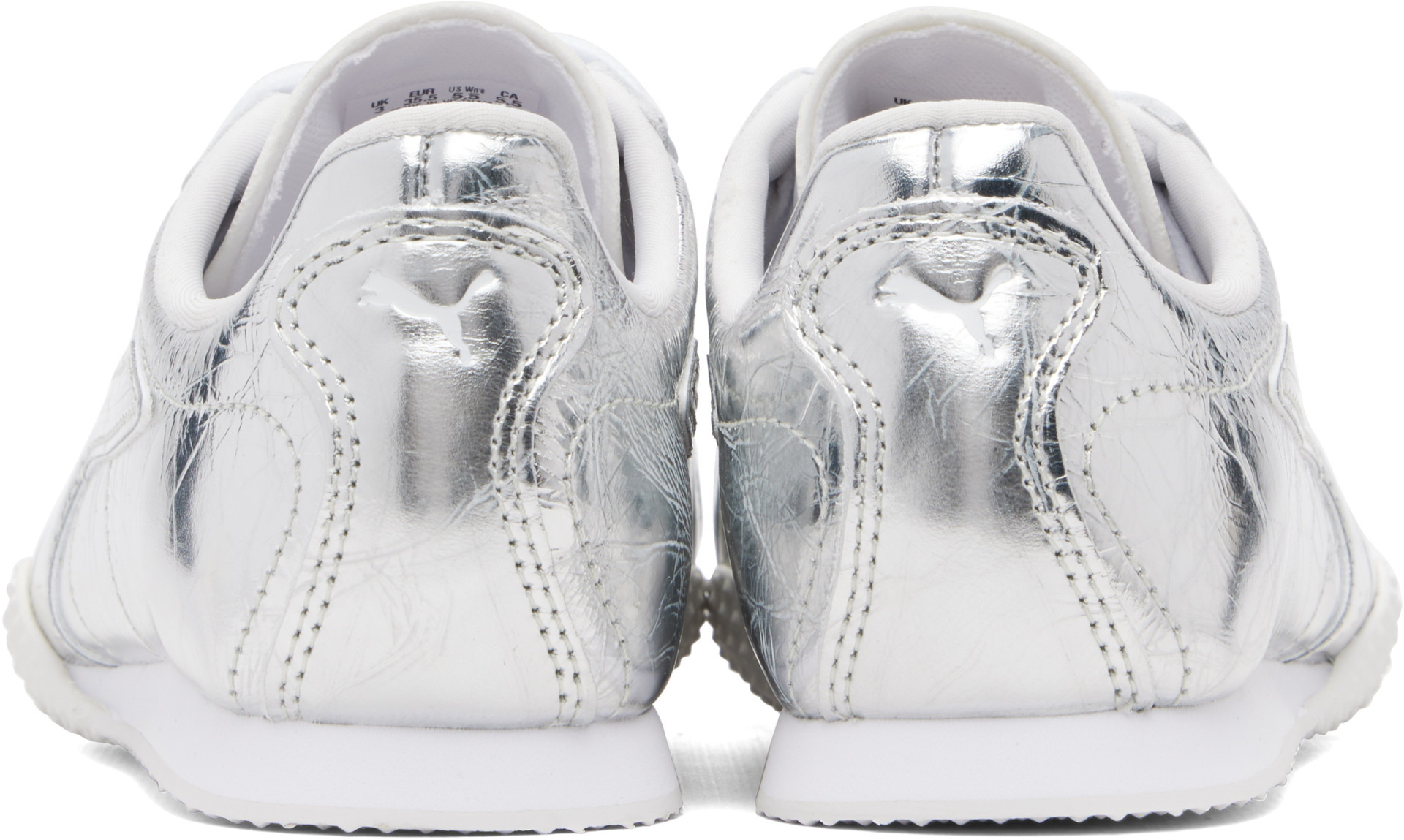 PUMA - Baskets lustrées H-Street argentées
