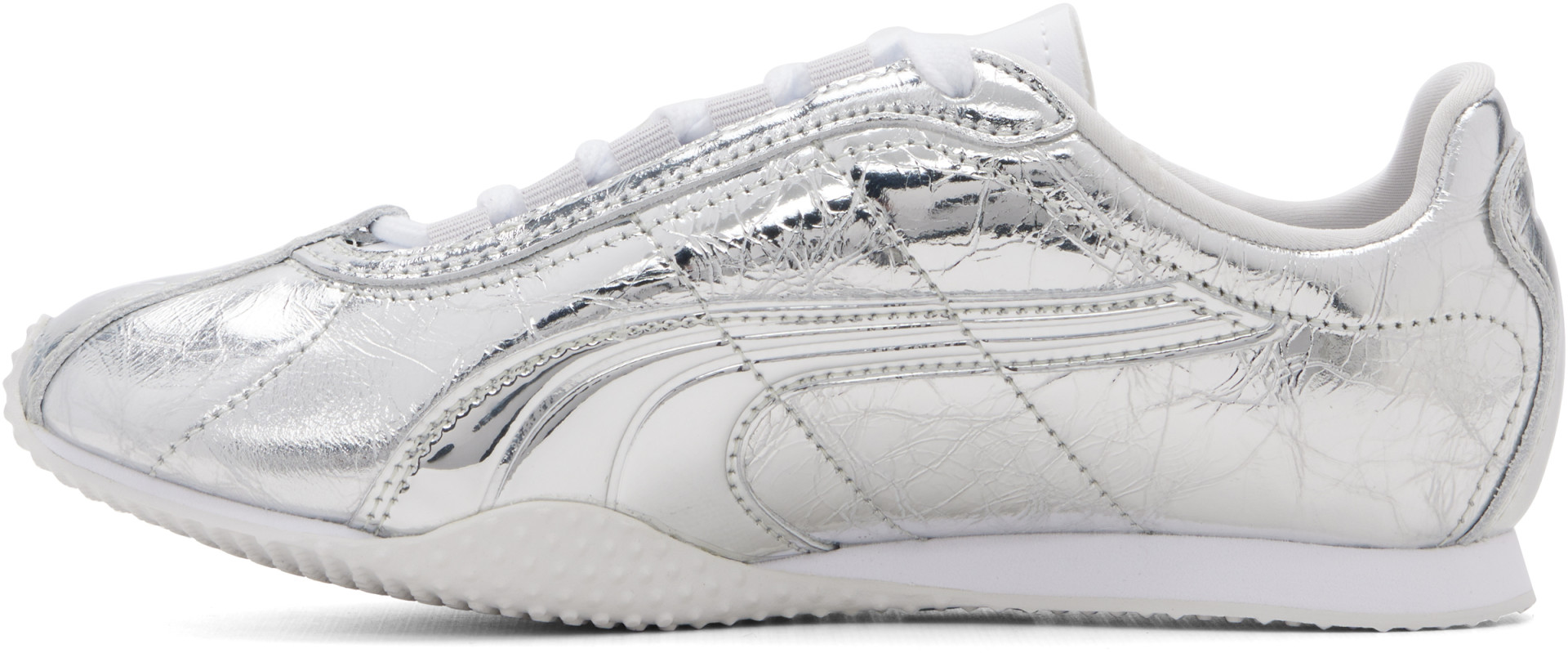 PUMA - Baskets lustrées H-Street argentées