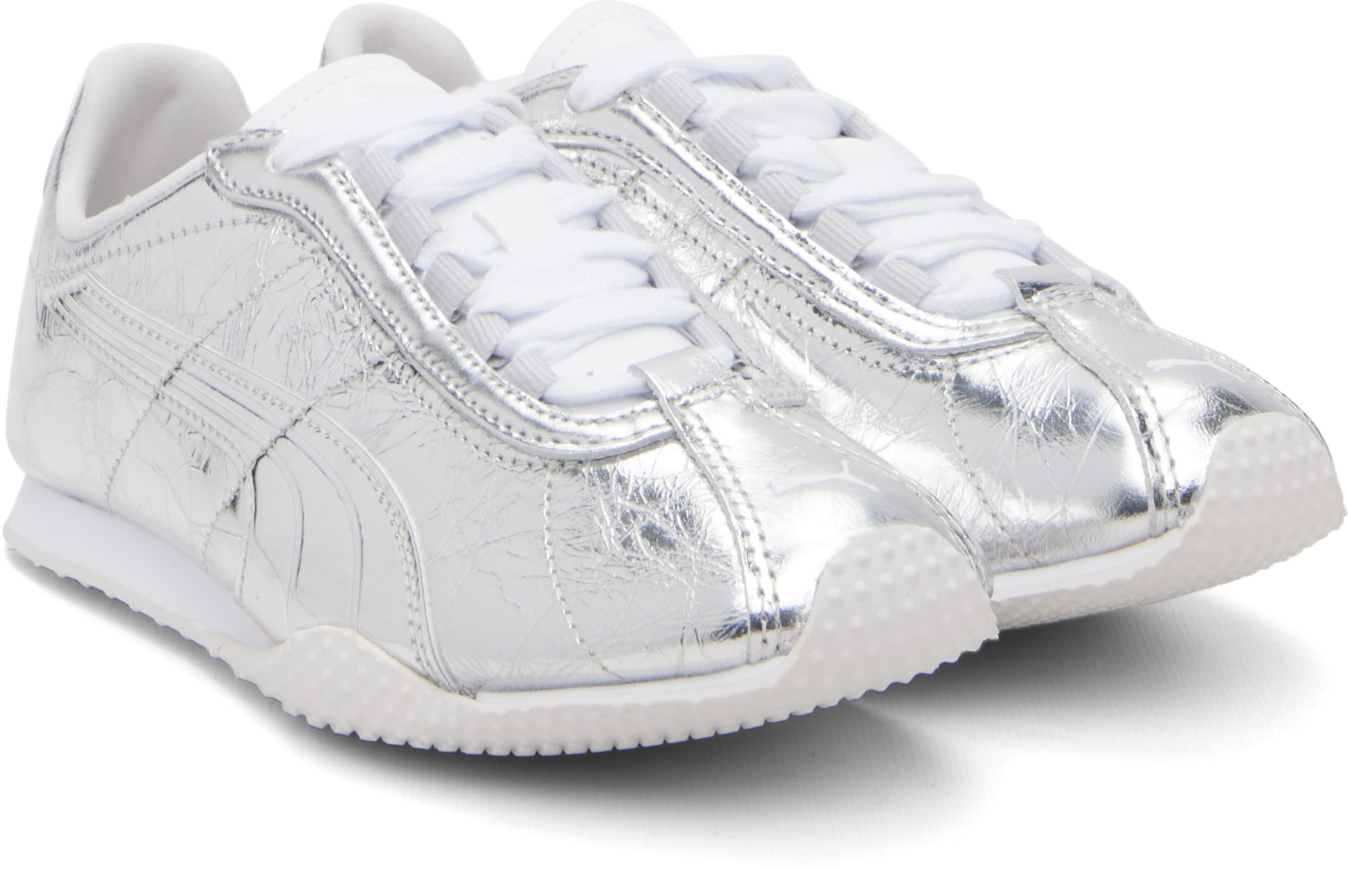 PUMA - Baskets lustrées H-Street argentées